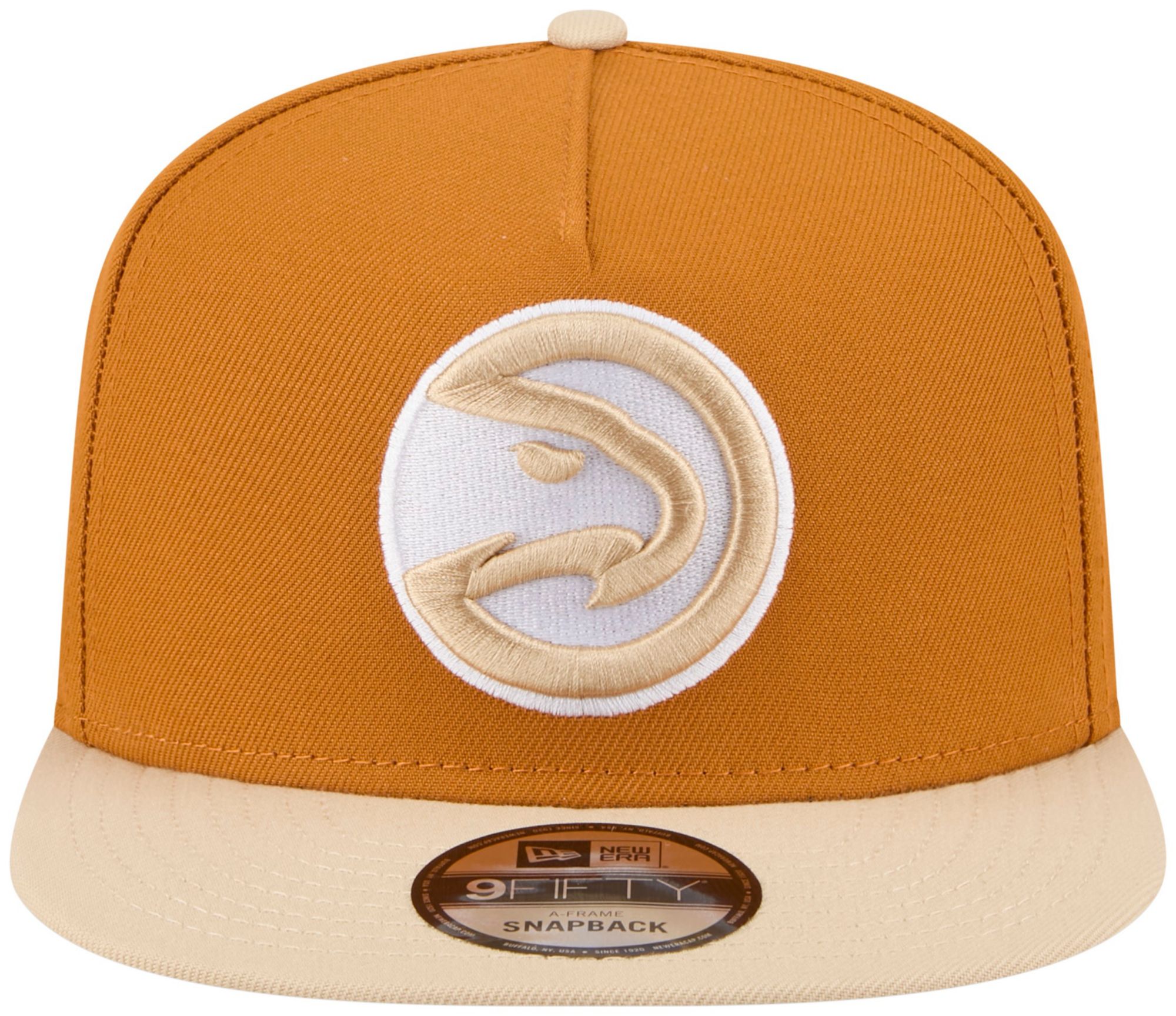 New Era Adult Atlanta Hawks Brown Two Tone 9Fifty A-Frame Adjustable Hat product image