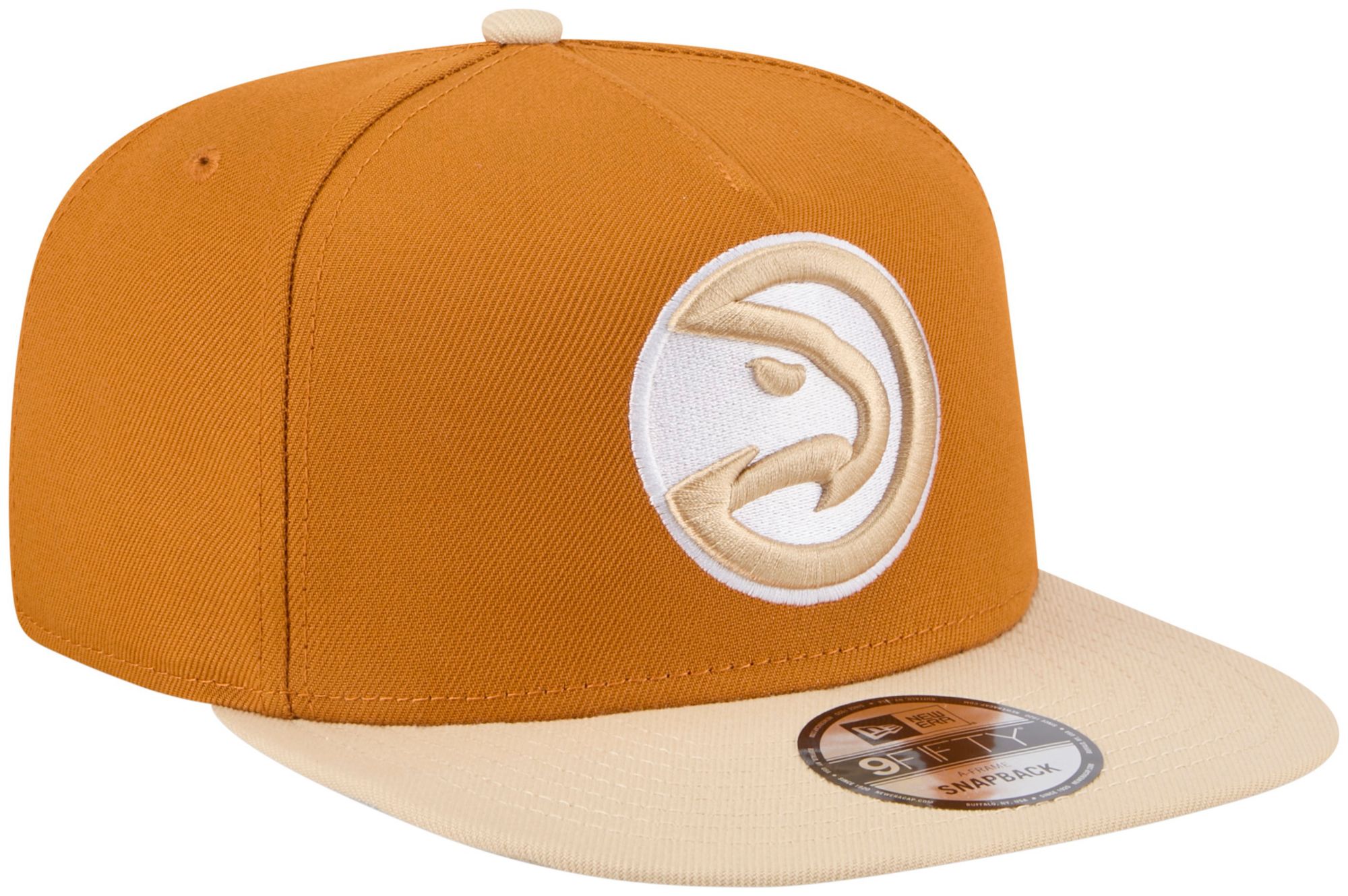 New Era Adult Atlanta Hawks Brown Two Tone 9Fifty A-Frame Adjustable Hat product image