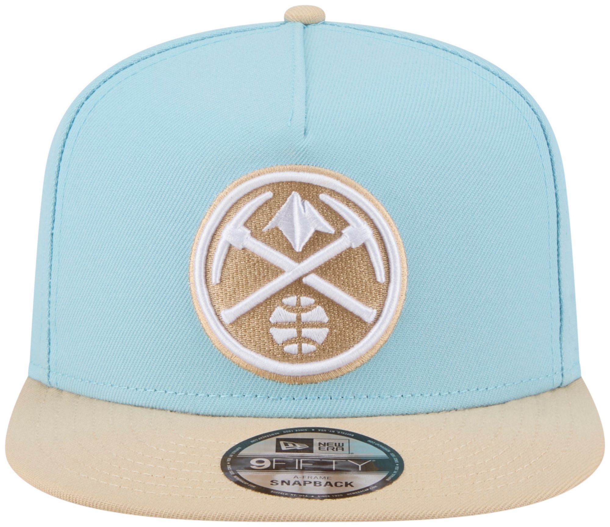 New Era Adult Denver Nuggets Blue Two Tone 9Fifty A-Frame Adjustable Hat product image