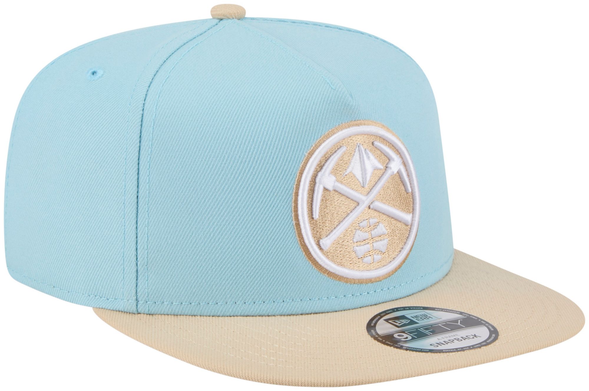 New Era Adult Denver Nuggets Blue Two Tone 9Fifty A-Frame Adjustable Hat product image