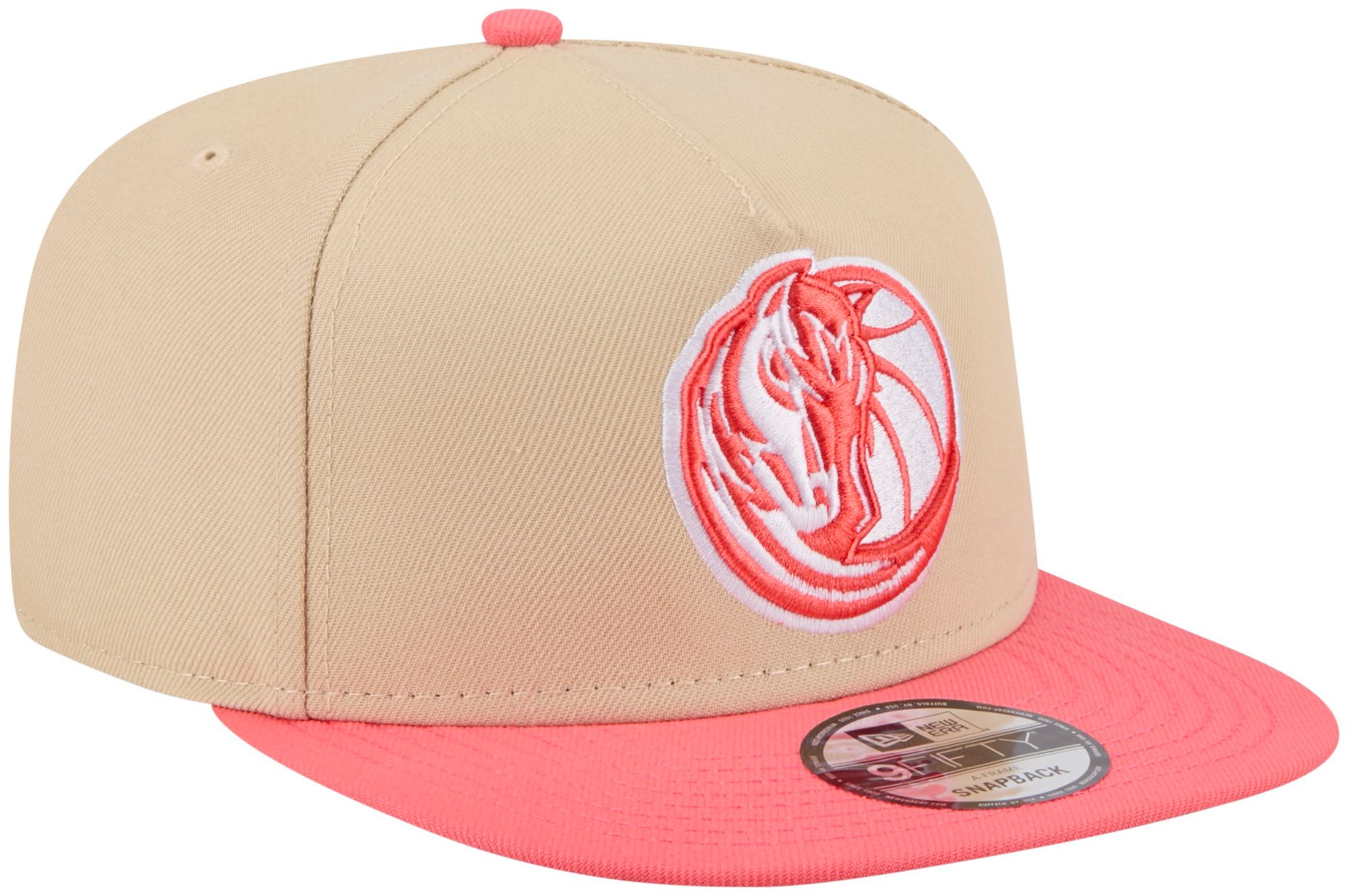 New Era Adult Dallas Mavericks Tan Two Tone 9Fifty A-Frame Adjustable Hat product image
