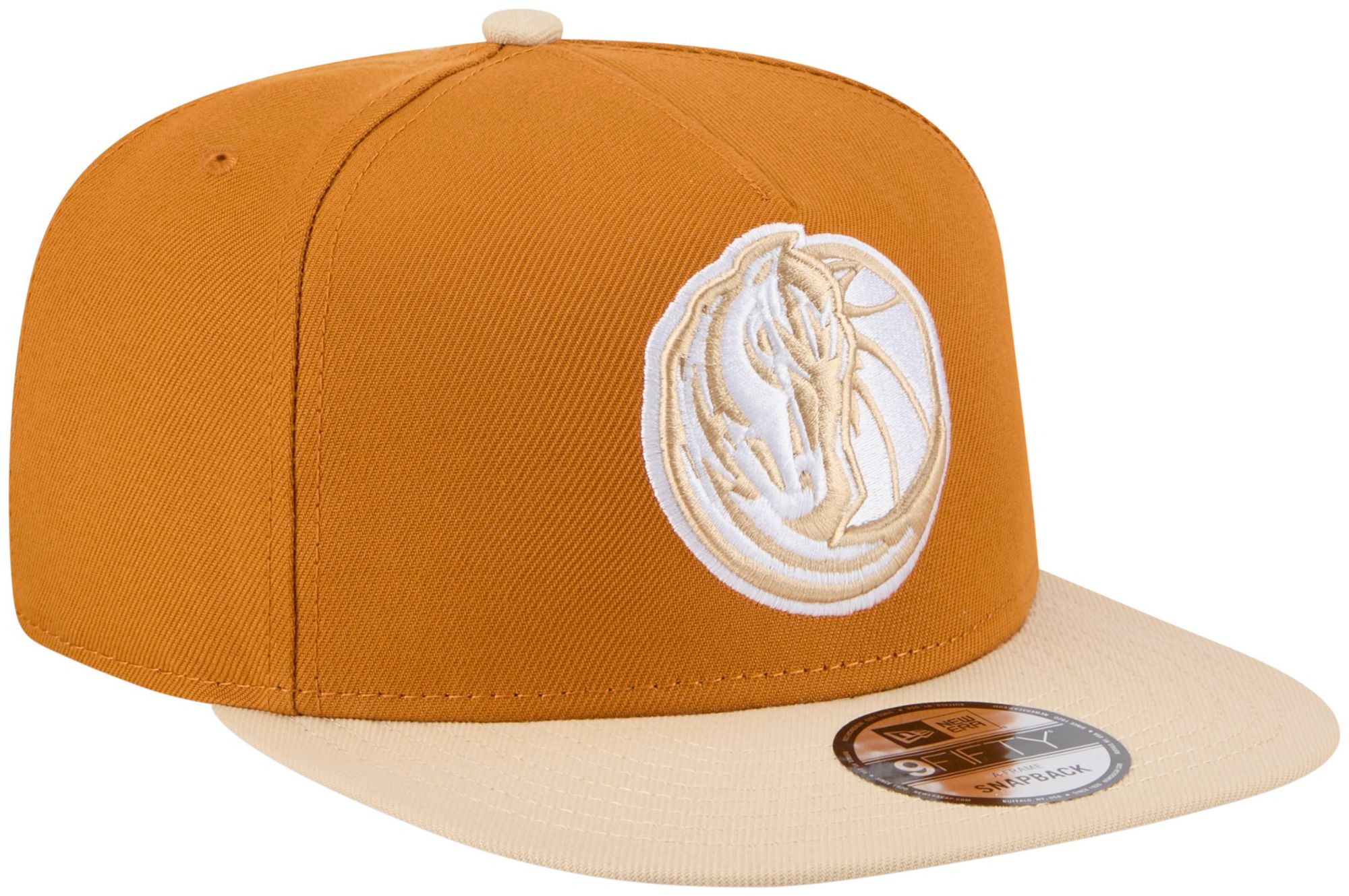 New Era Adult Dallas Mavericks Brown Two Tone 9Fifty A-Frame Adjustable Hat product image