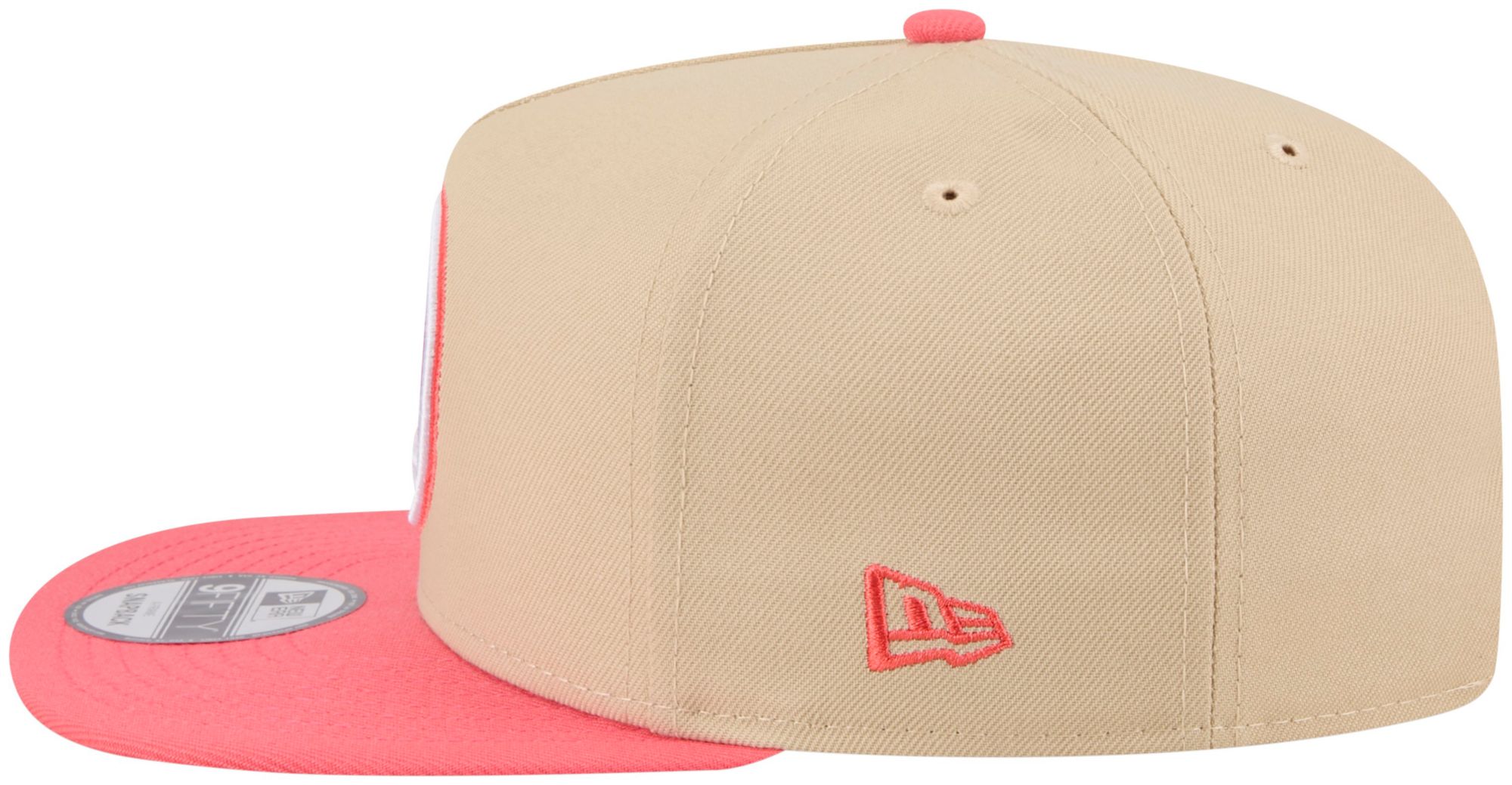 New Era Adult Golden State Warriors Tan Two Tone 9Fifty A-Frame Adjustable Hat product image