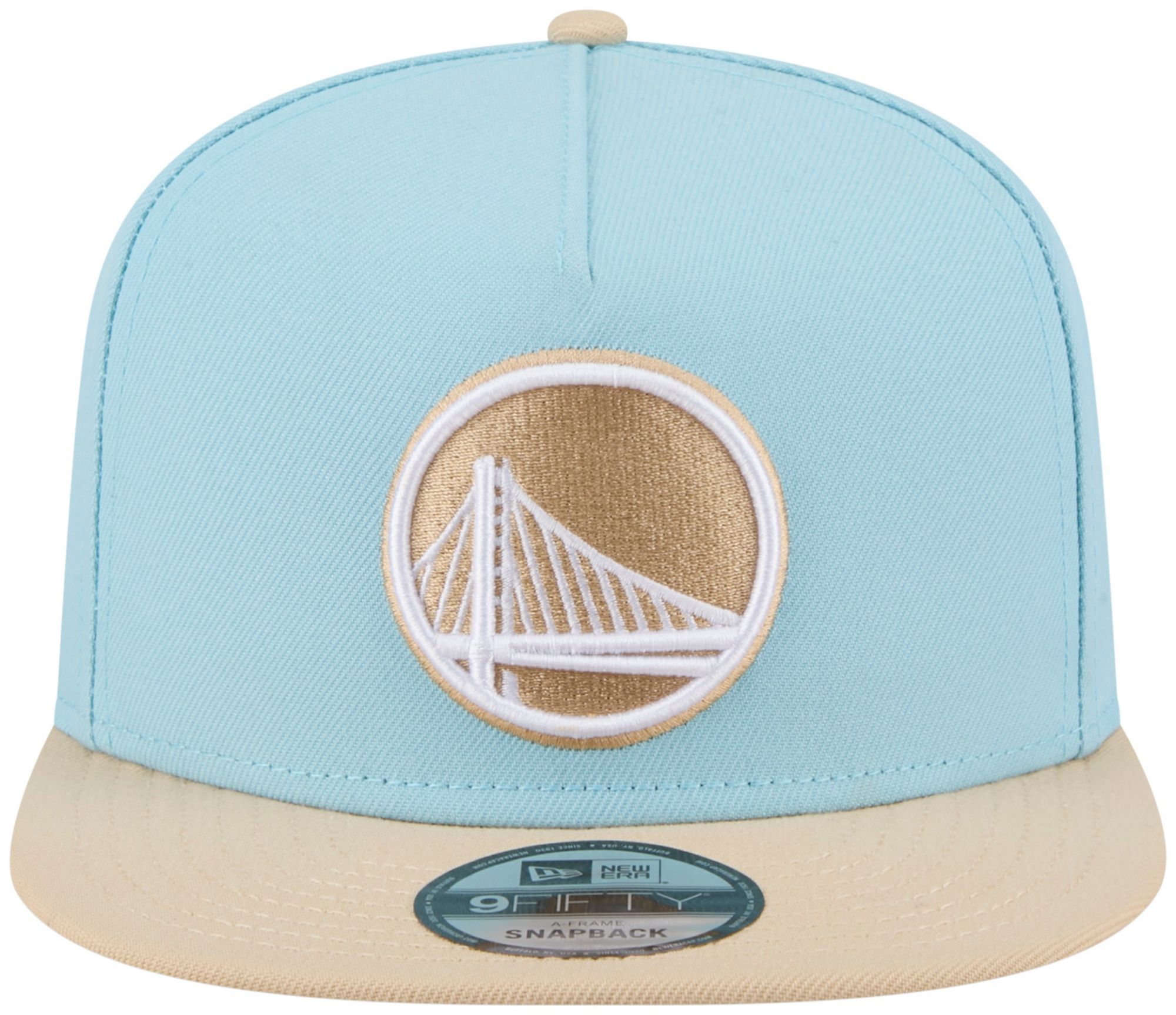 New Era Adult Golden State Warriors Blue Two Tone 9Fifty A-Frame Adjustable Hat product image