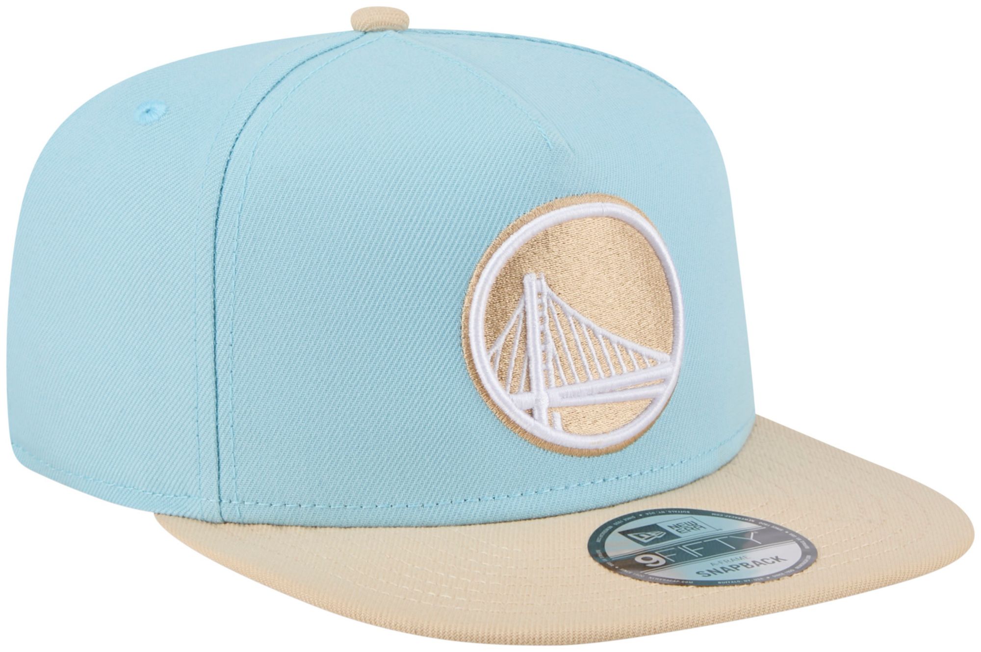 New Era Adult Golden State Warriors Blue Two Tone 9Fifty A-Frame Adjustable Hat product image