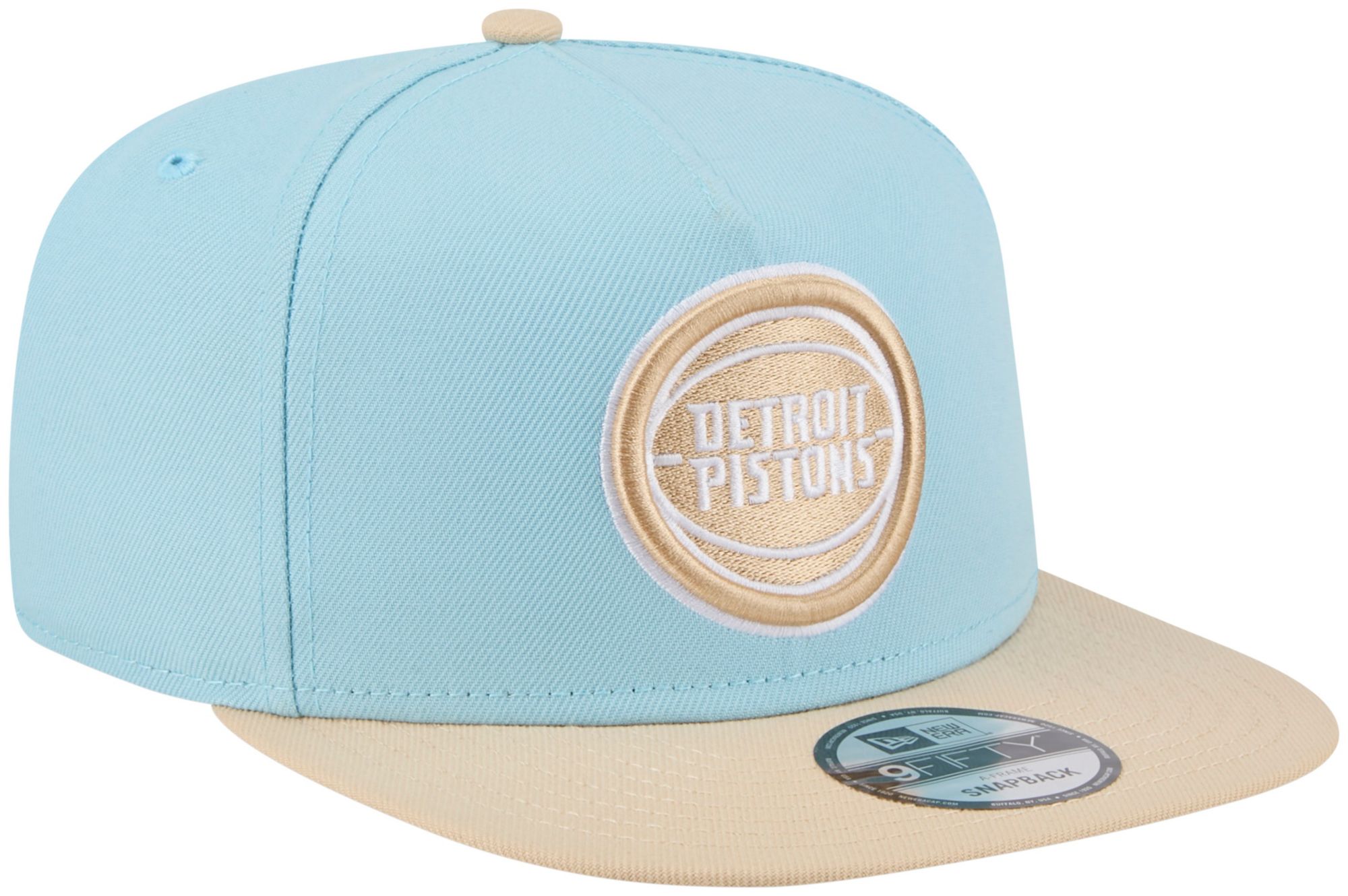 New Era Adult Detroit Pistons Blue Two Tone 9Fifty A-Frame Adjustable Hat product image