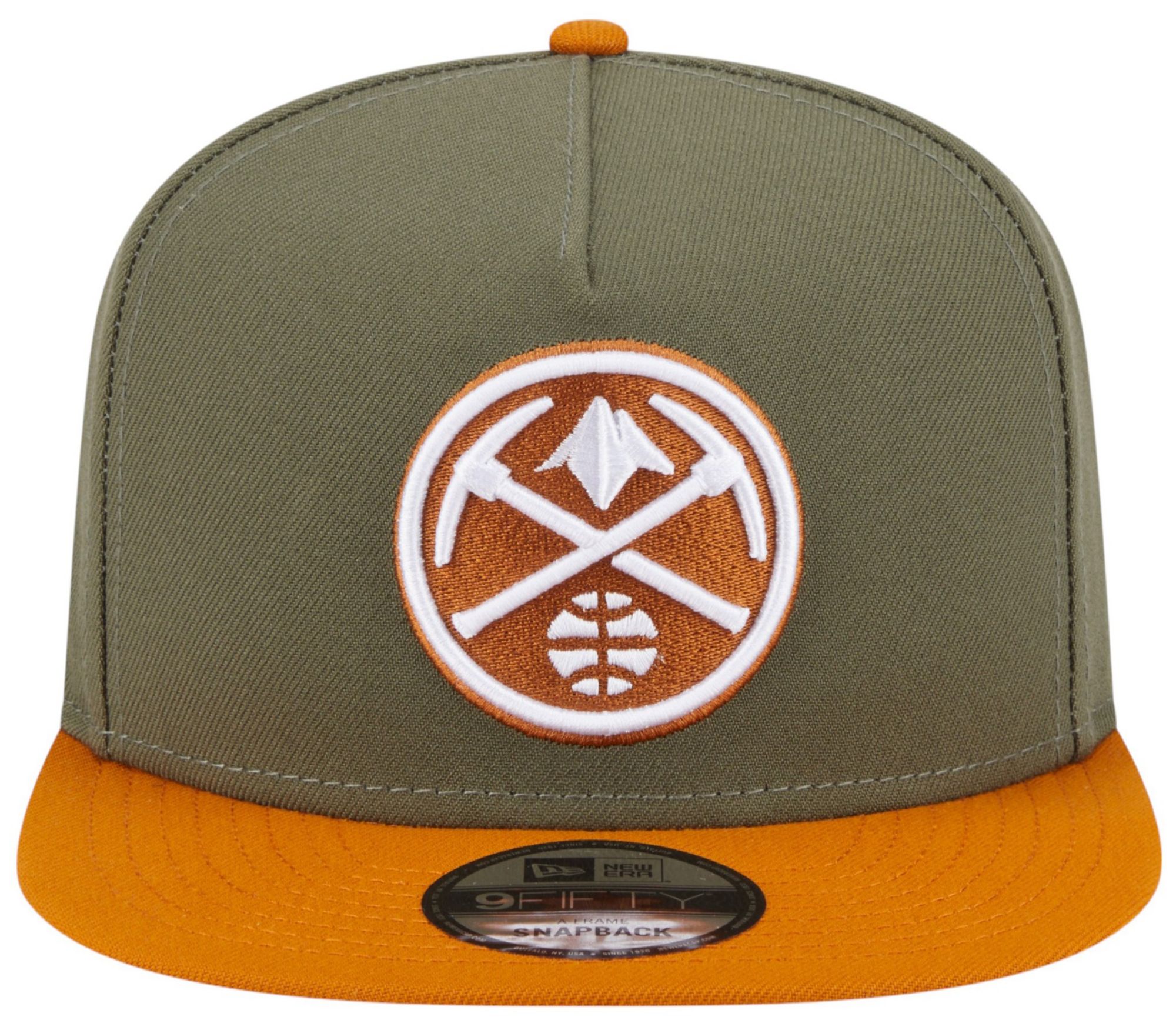 New Era Adult Denver Nuggets Green Two Tone 9Fifty A-Frame Adjustable Hat product image