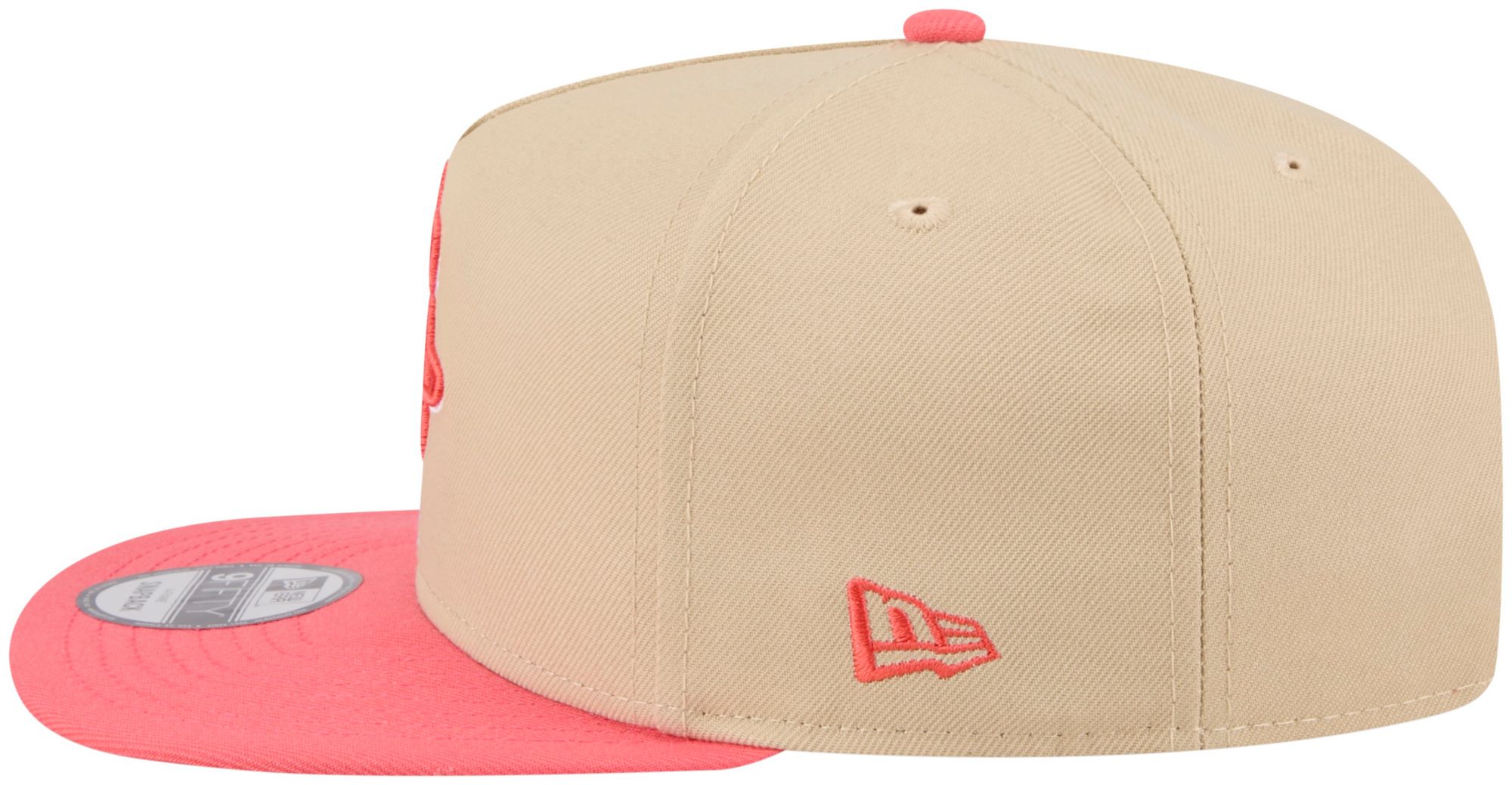 New Era Adult Houston Rockets Tan Two Tone 9Fifty A-Frame Adjustable Hat product image