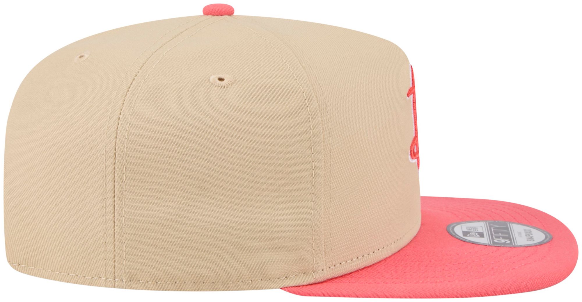 New Era Adult Houston Rockets Tan Two Tone 9Fifty A-Frame Adjustable Hat product image