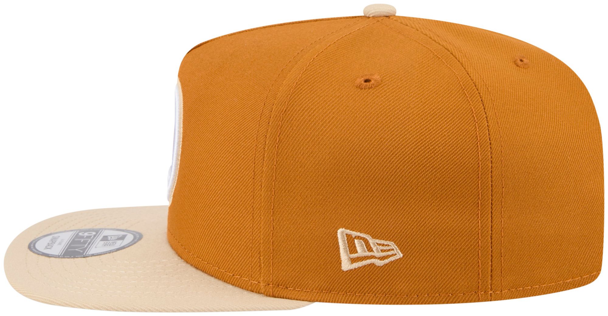 New Era Adult Golden State Warriors Brown Two Tone 9Fifty A-Frame Adjustable Hat product image