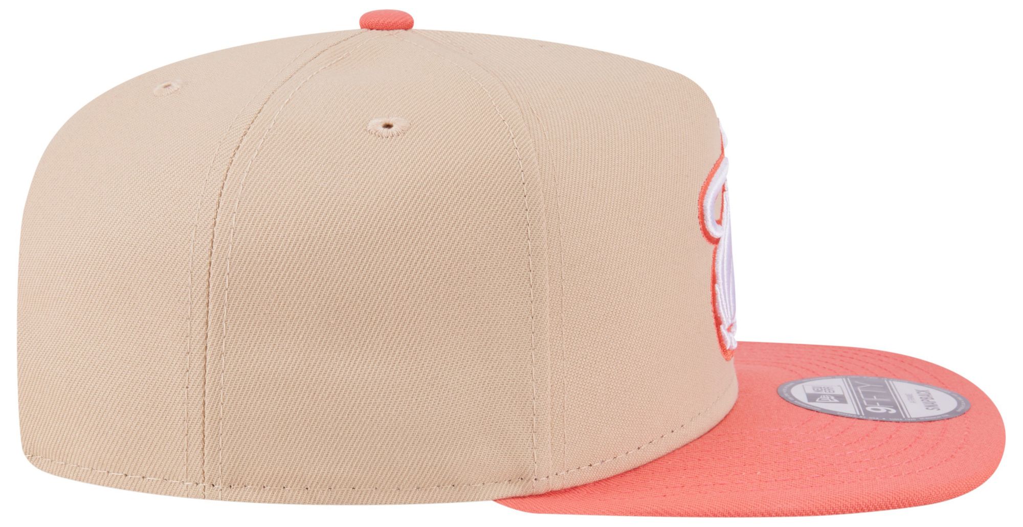 New Era Adult Miami Heat Tan Two Tone 9Fifty A-Frame Adjustable Hat product image
