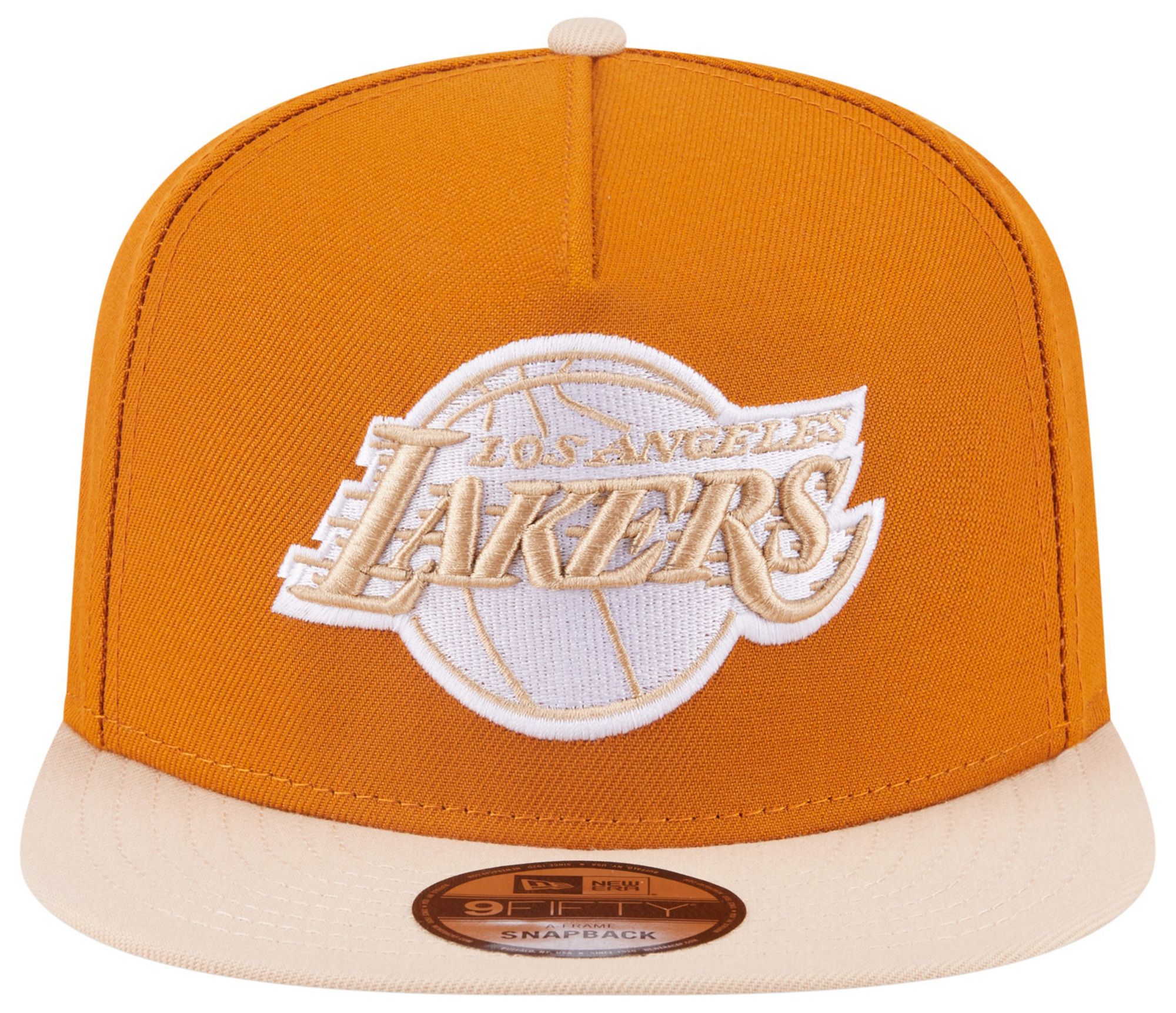 New Era Adult Los Angeles Lakers Brown Two Tone 9Fifty A-Frame Adjustable Hat product image
