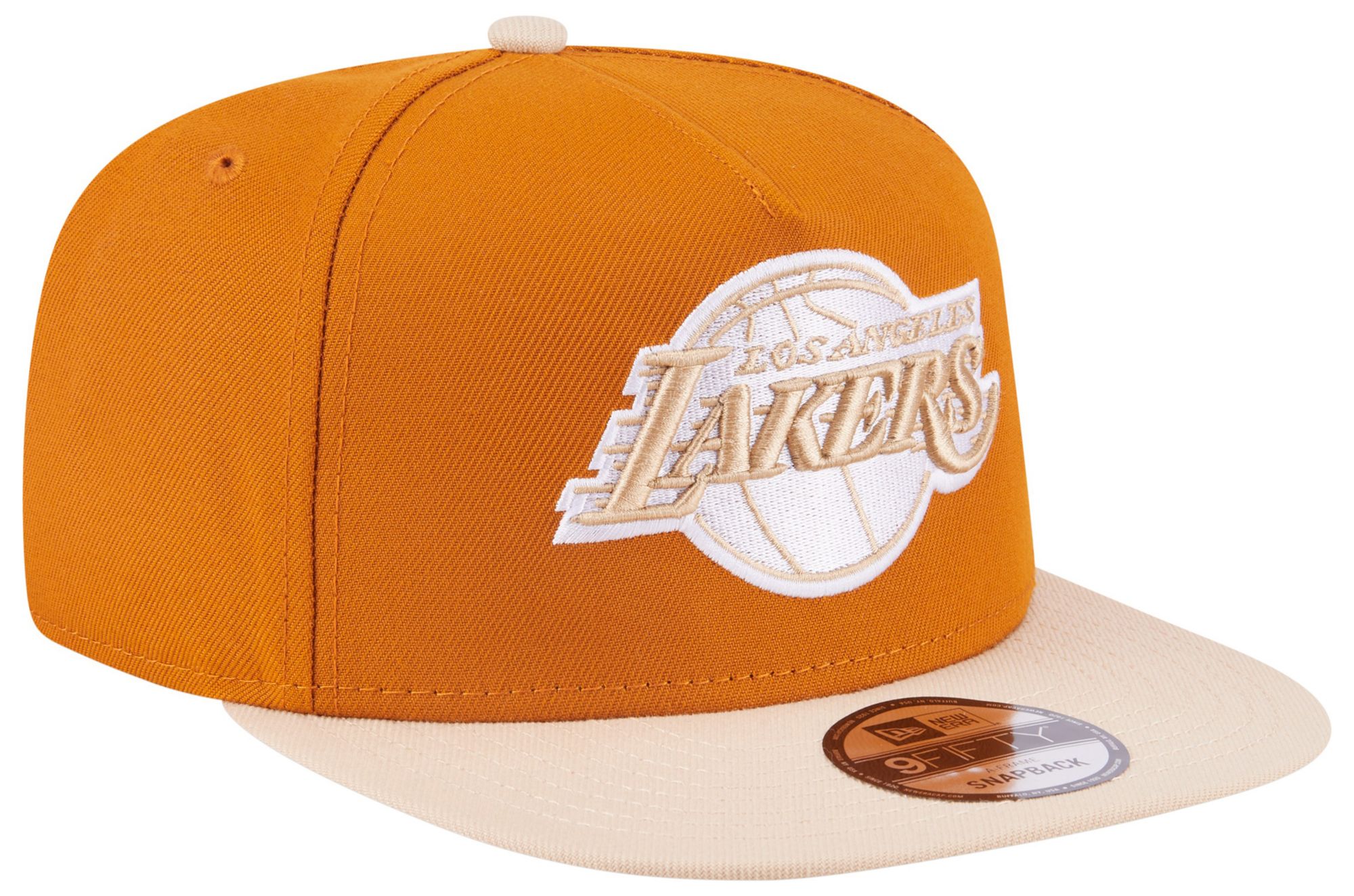 New Era Adult Los Angeles Lakers Brown Two Tone 9Fifty A-Frame Adjustable Hat product image