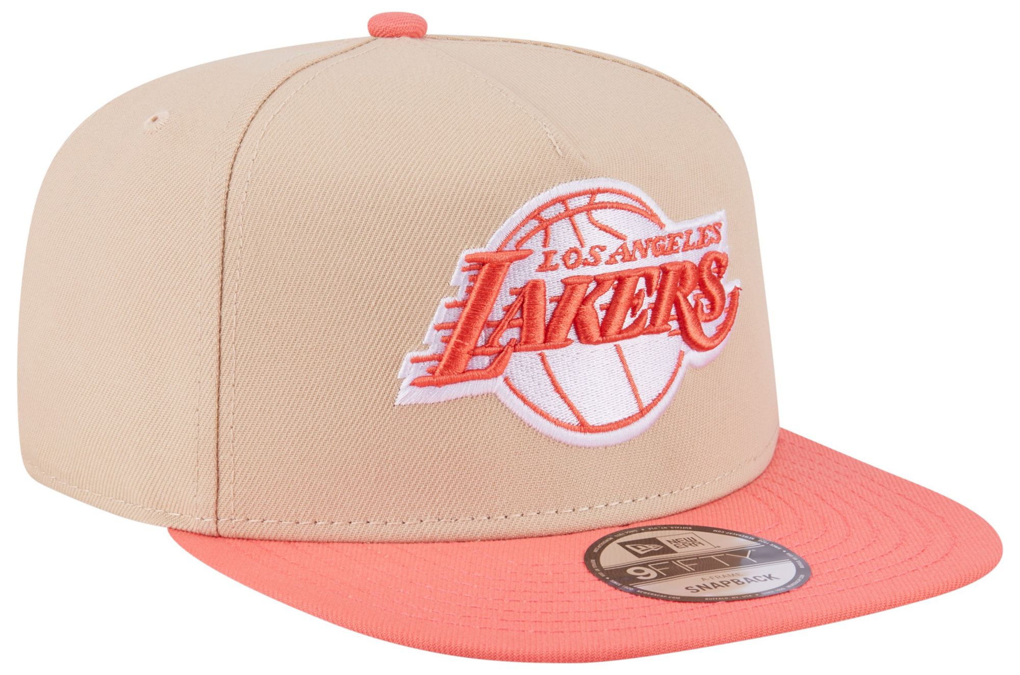 New Era Adult Los Angeles Lakers Tan Two Tone 9Fifty A-Frame Adjustable Hat product image