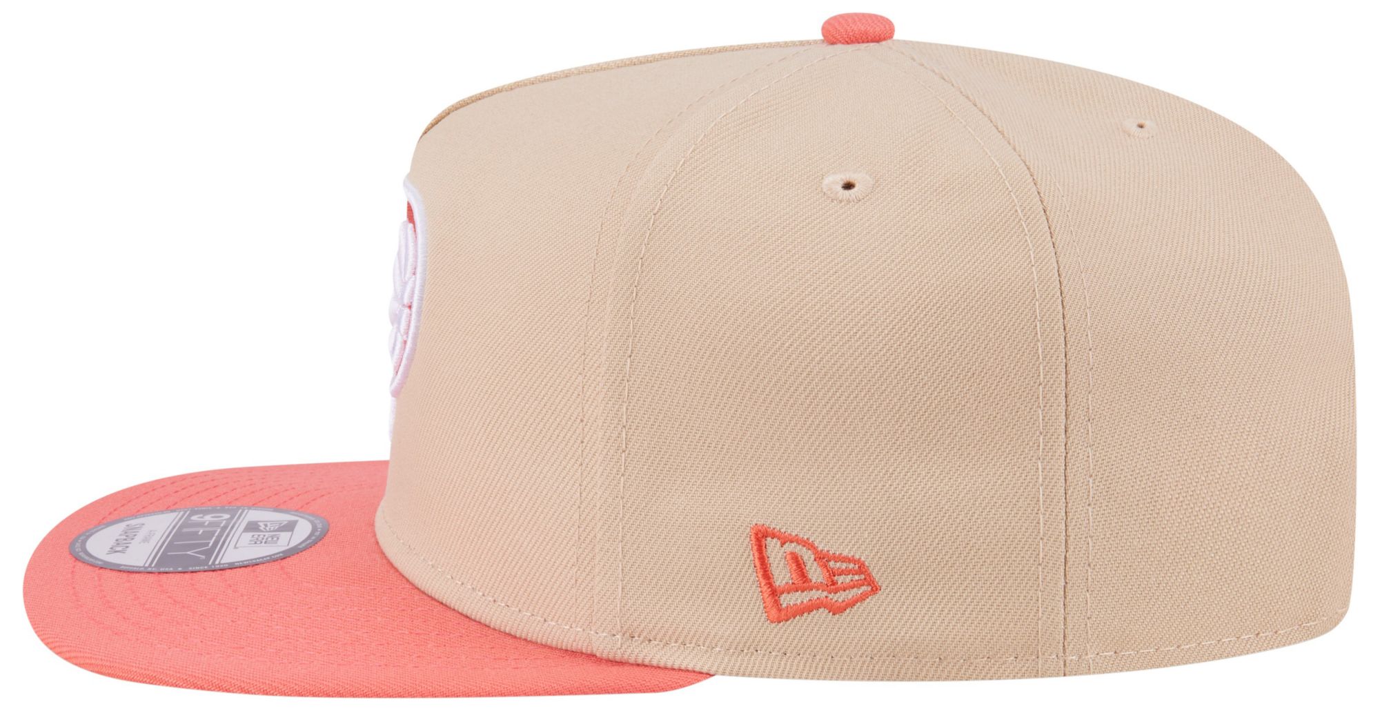 New Era Adult Indiana Pacers Tan Two Tone 9Fifty A-Frame Adjustable Hat product image