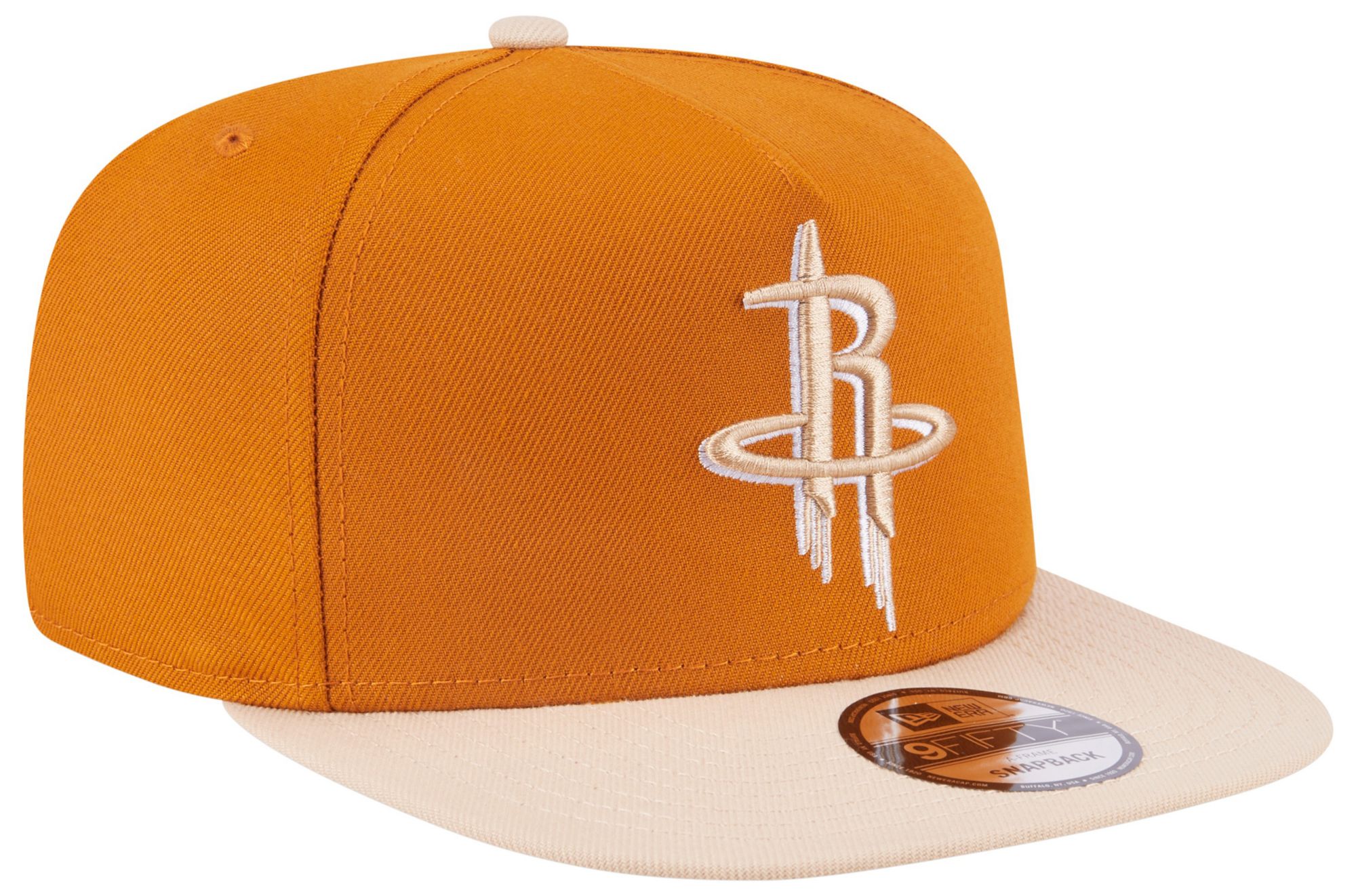 New Era Adult Houston Rockets Brown Two Tone 9Fifty A-Frame Adjustable Hat product image