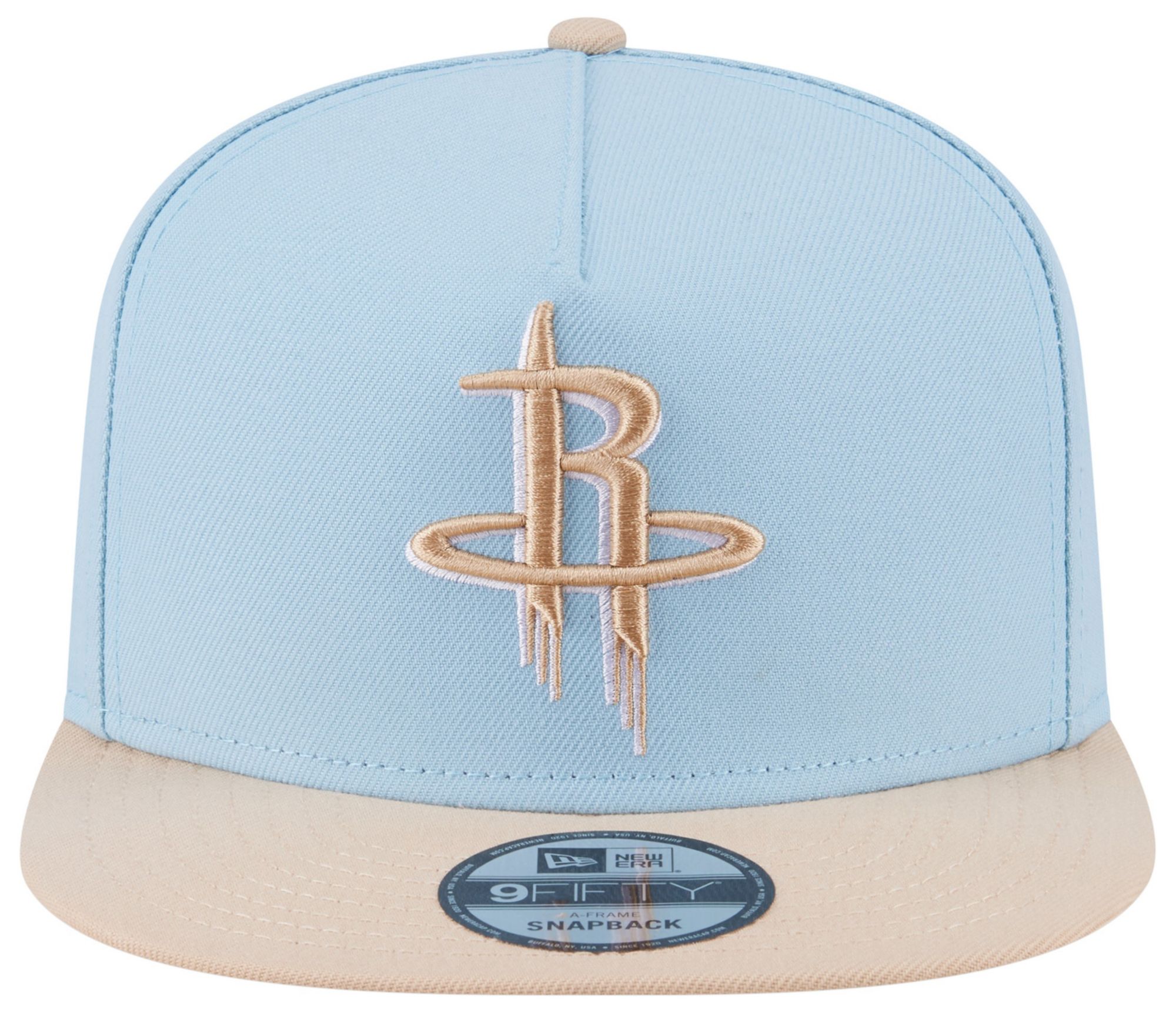 New Era Adult Houston Rockets Blue Two Tone 9Fifty A-Frame Adjustable Hat product image