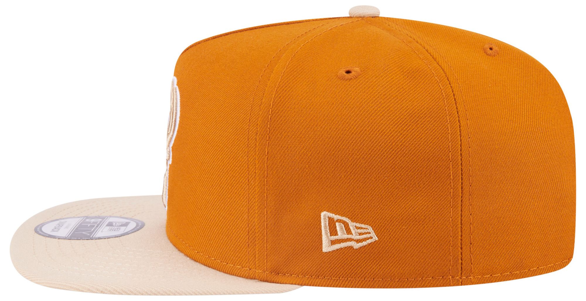 New Era Adult Milwaukee Bucks Brown Two Tone 9Fifty A-Frame Adjustable Hat product image