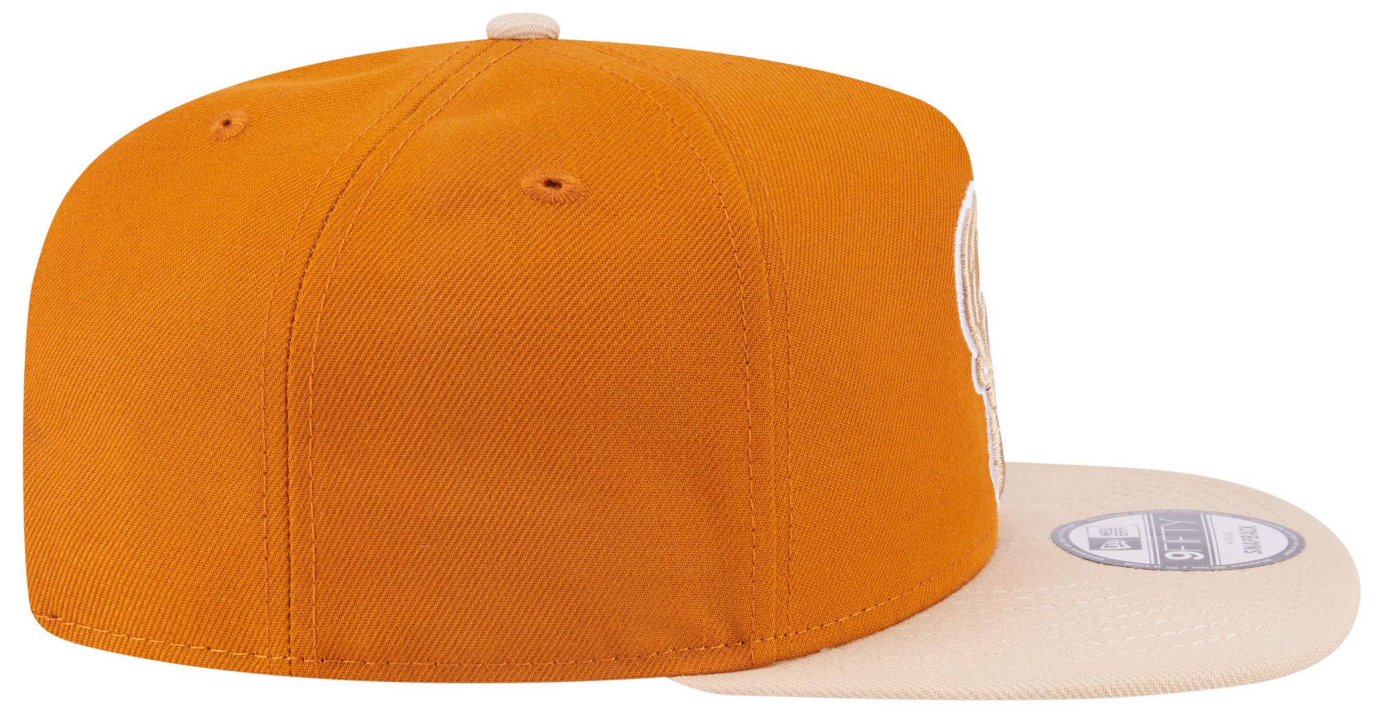 New Era Adult Milwaukee Bucks Brown Two Tone 9Fifty A-Frame Adjustable Hat product image