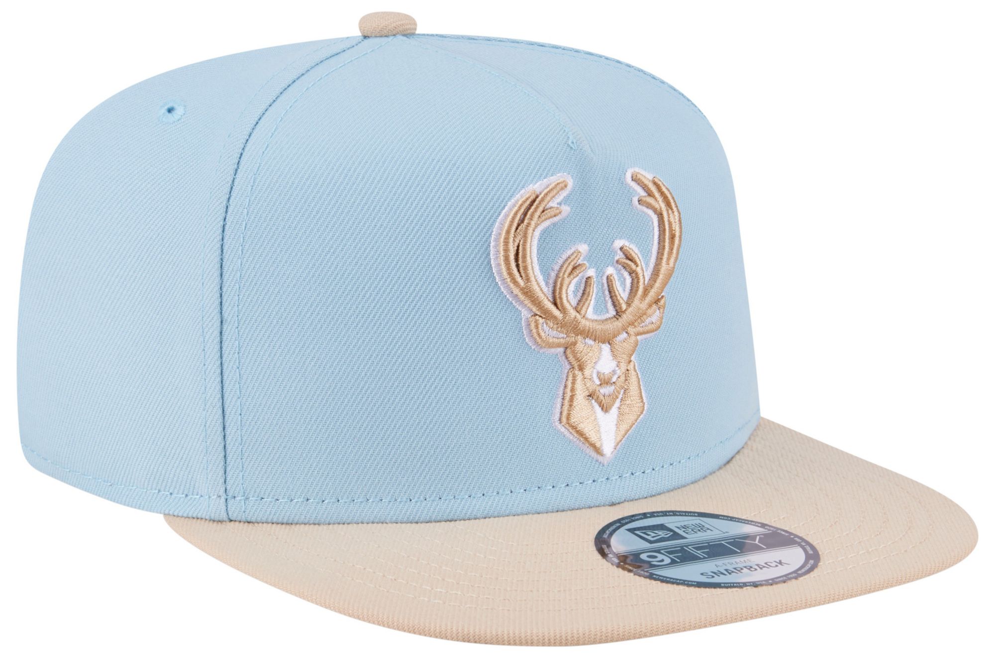 New Era Adult Milwaukee Bucks Blue Two Tone 9Fifty A-Frame Adjustable Hat product image