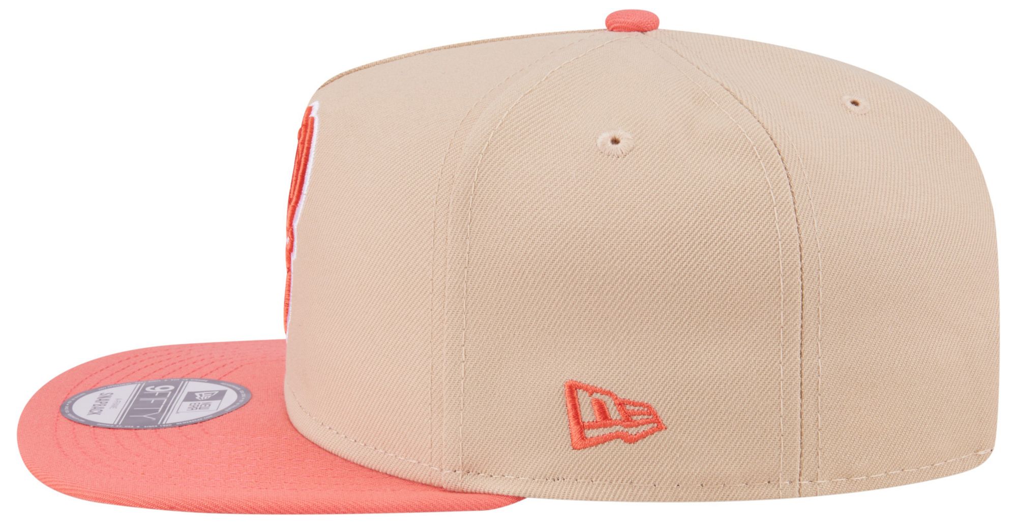 New Era Adult Milwaukee Bucks Tan Two Tone 9Fifty A-Frame Adjustable Hat product image