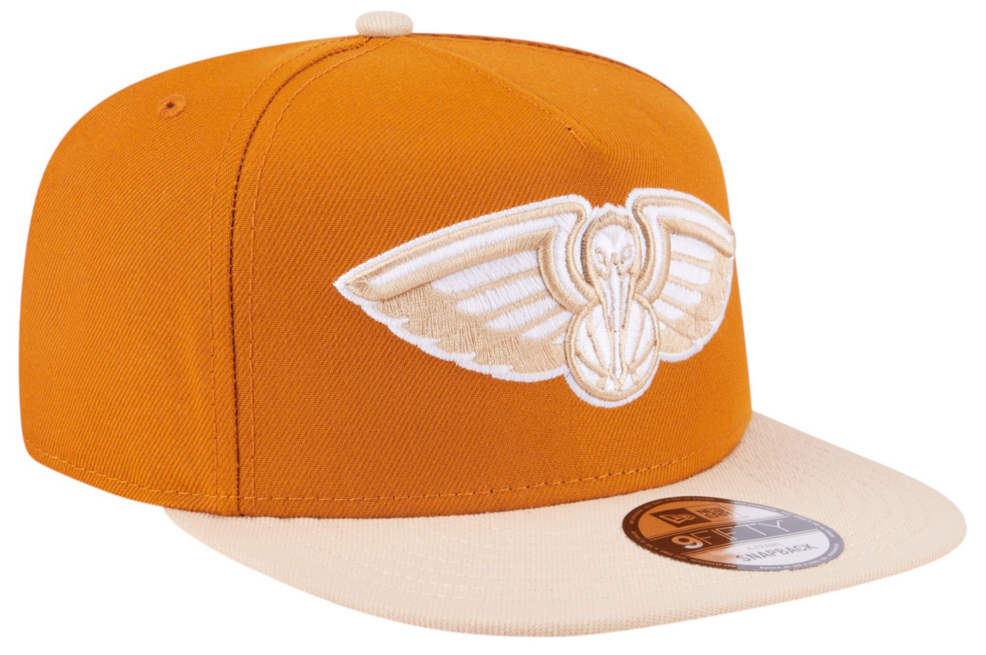 New Era Adult New Orleans Pelicans Brown Two Tone 9Fifty A-Frame Adjustable Hat product image