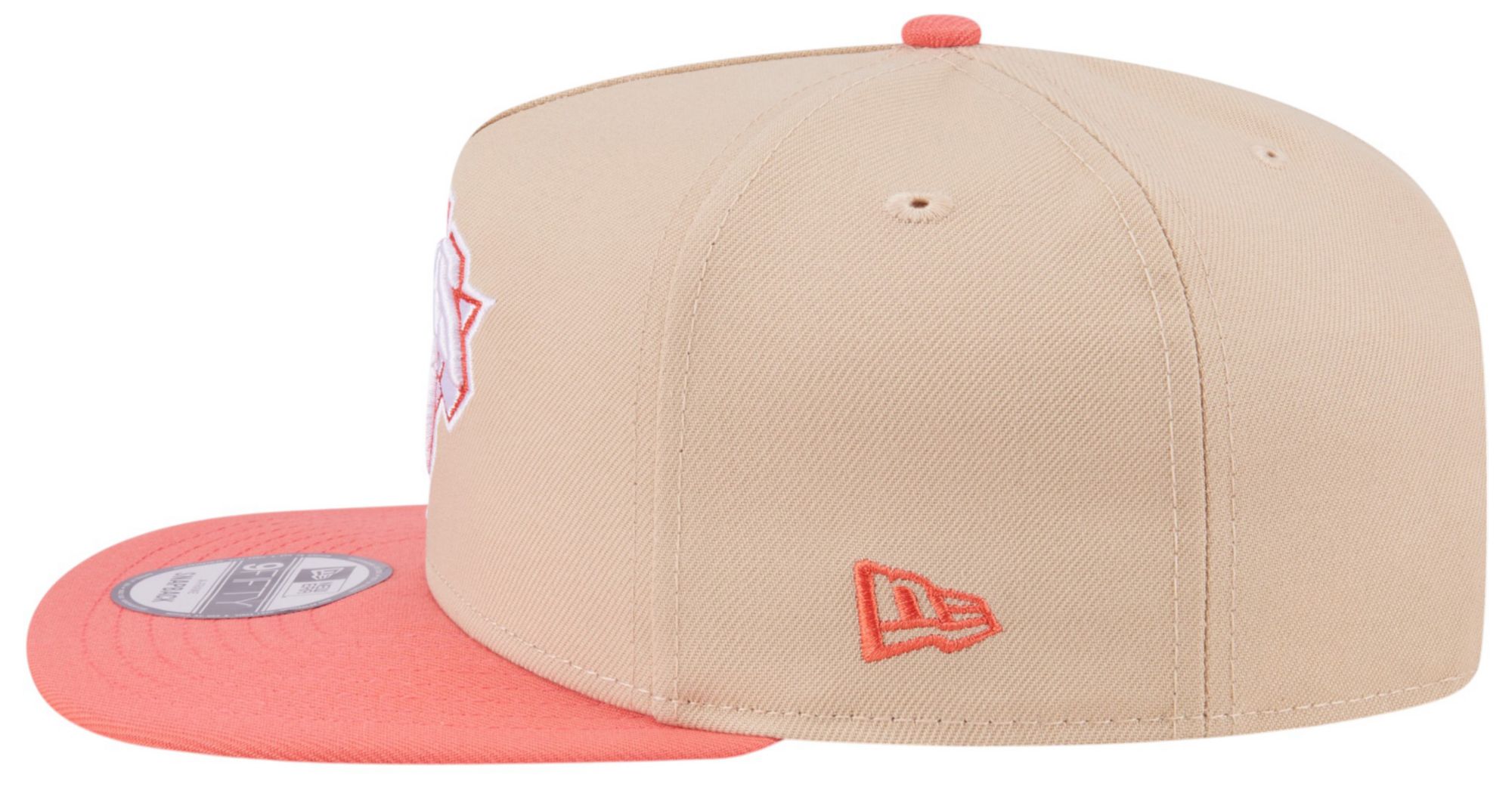 New Era Adult New York Knicks Tan Two Tone 9Fifty A-Frame Adjustable Hat product image