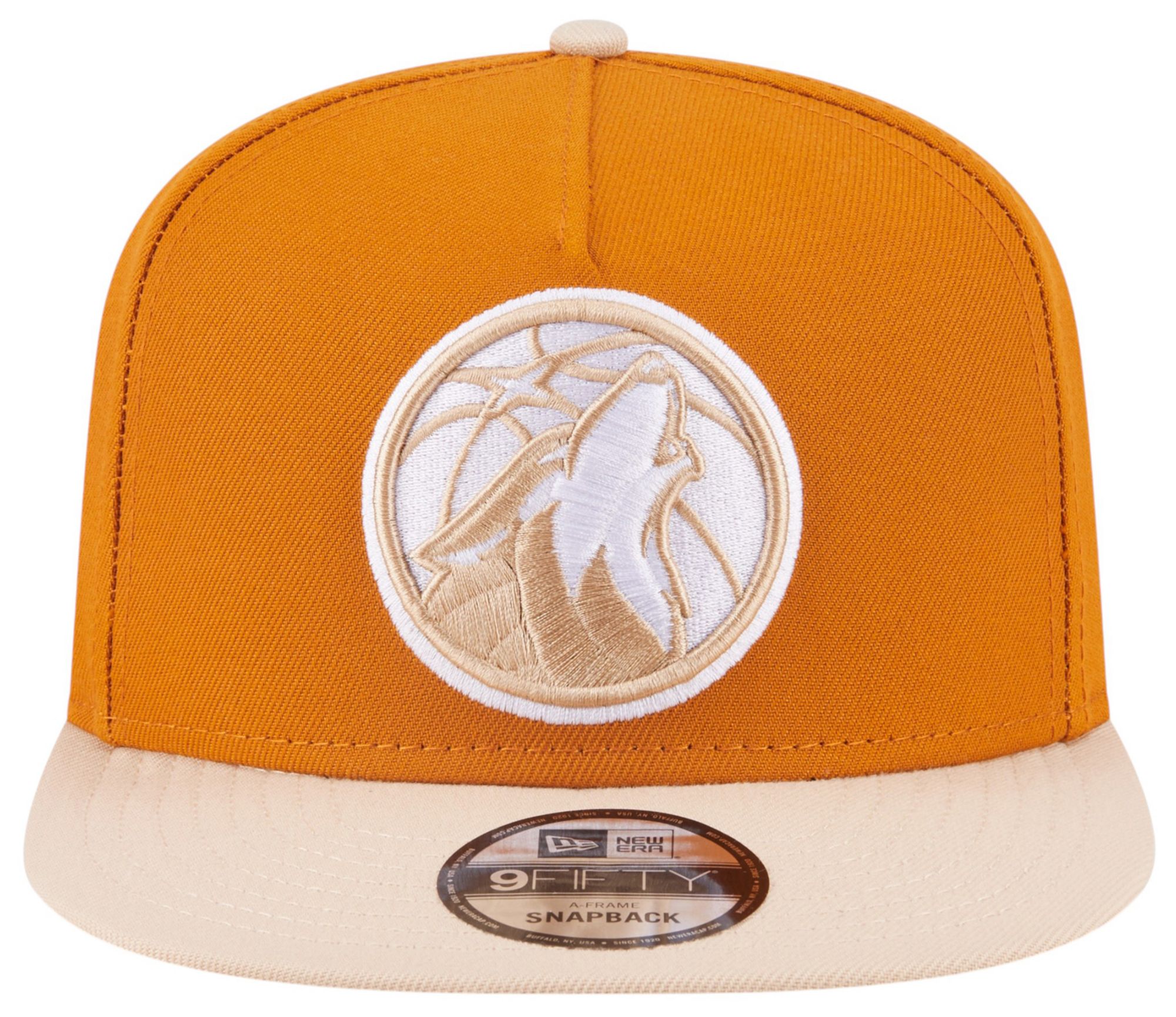 New Era Adult Minnesota Timberwolves Brown Two Tone 9Fifty A-Frame Adjustable Hat product image