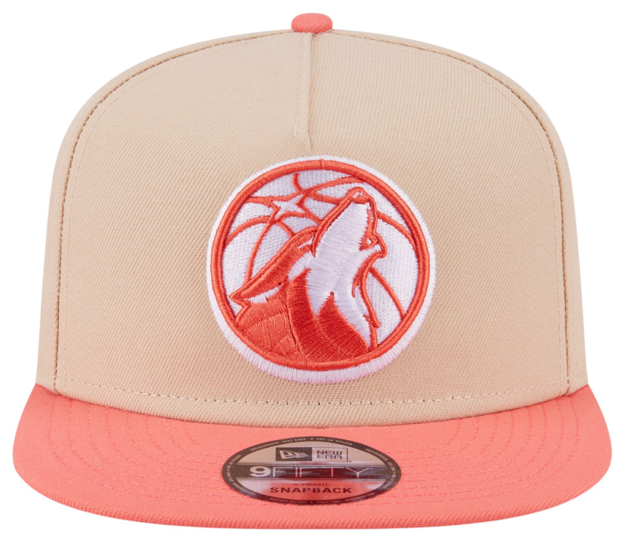 New Era Adult Minnesota Timberwolves Tan Two Tone 9Fifty A-Frame Adjustable Hat product image