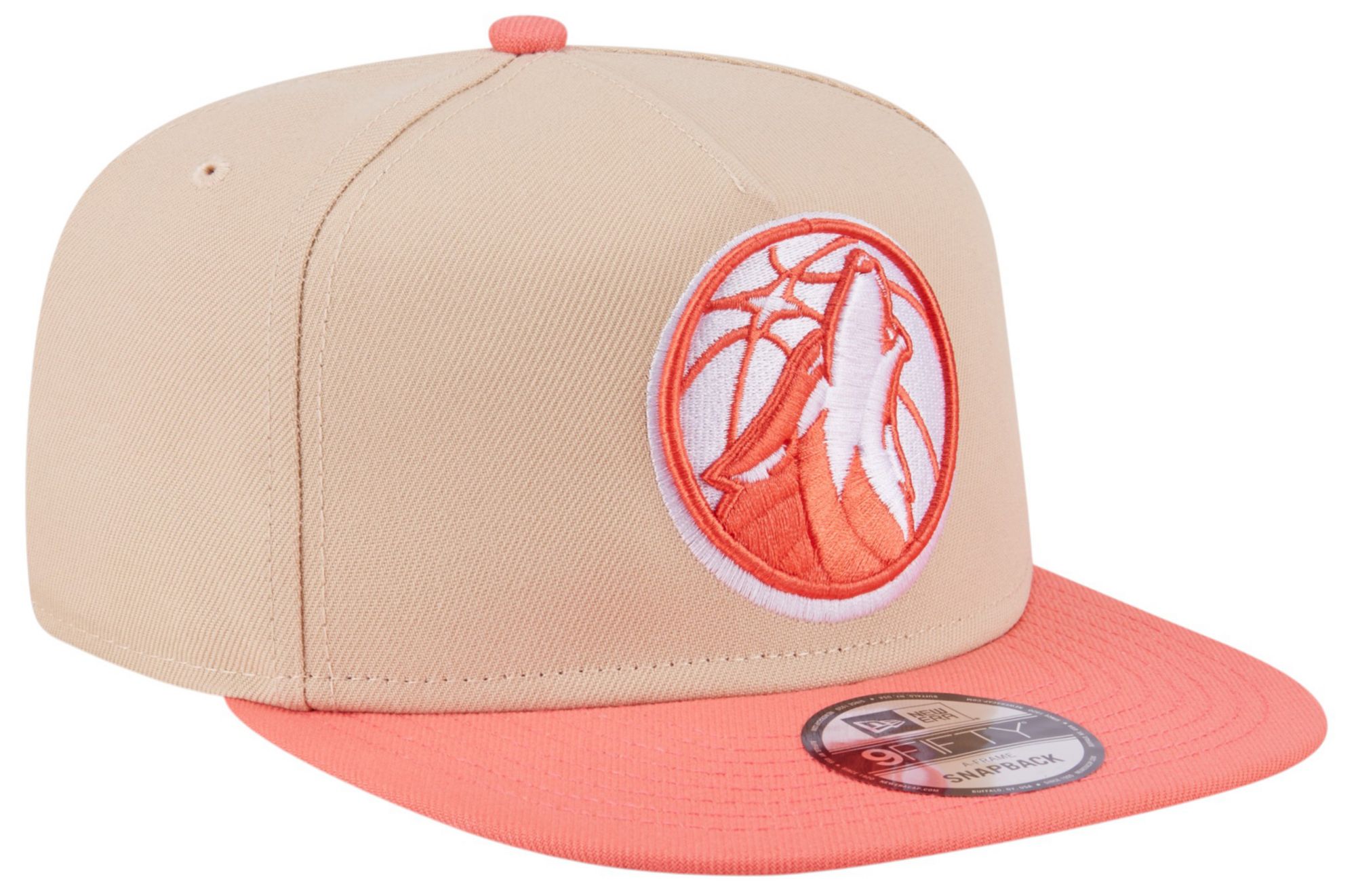 New Era Adult Minnesota Timberwolves Tan Two Tone 9Fifty A-Frame Adjustable Hat product image