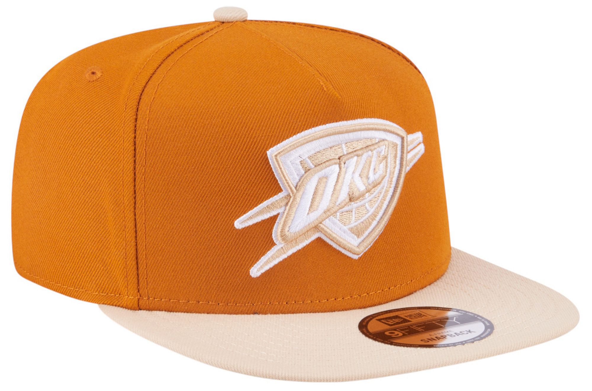 New Era Adult Oklahoma City Thunder Brown Two Tone 9Fifty A-Frame Adjustable Hat product image