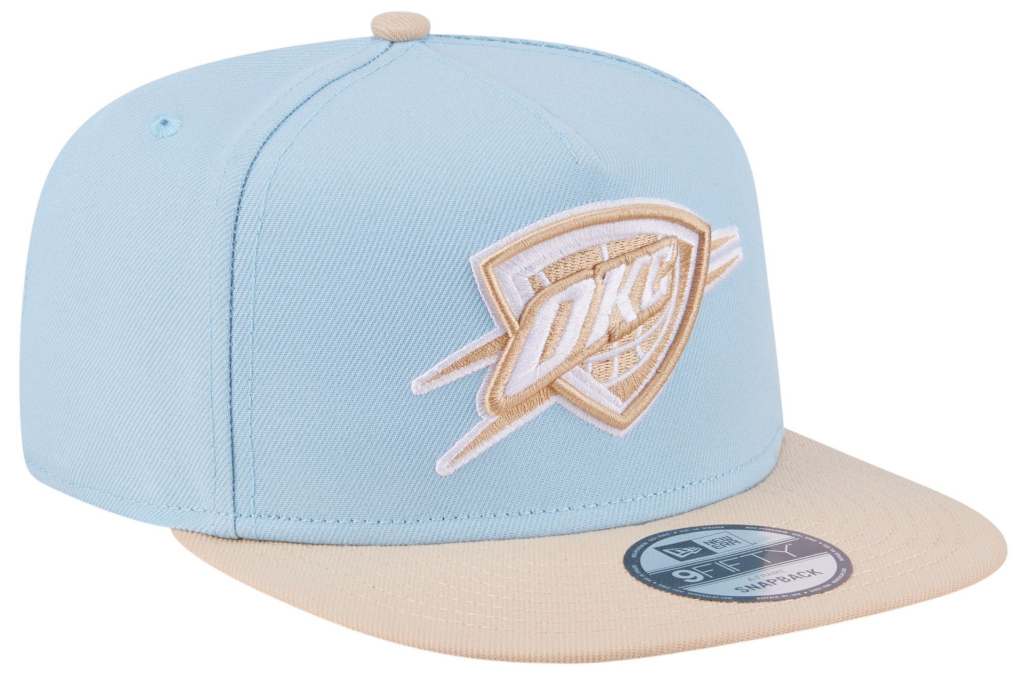 New Era Adult Oklahoma City Thunder Blue Two Tone 9Fifty A-Frame Adjustable Hat product image