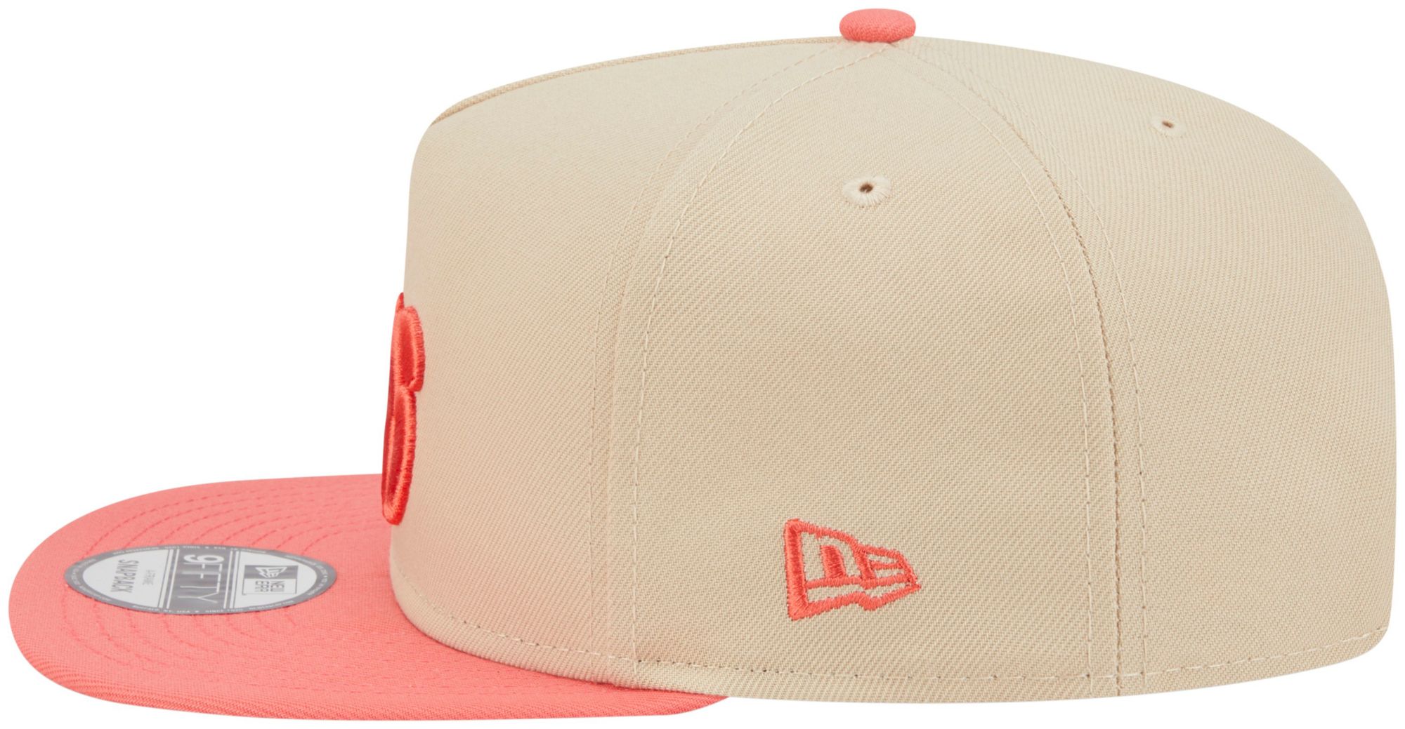 New Era Adult Philadelphia 76ers Tan Two Tone 9Fifty A-Frame Adjustable Hat product image