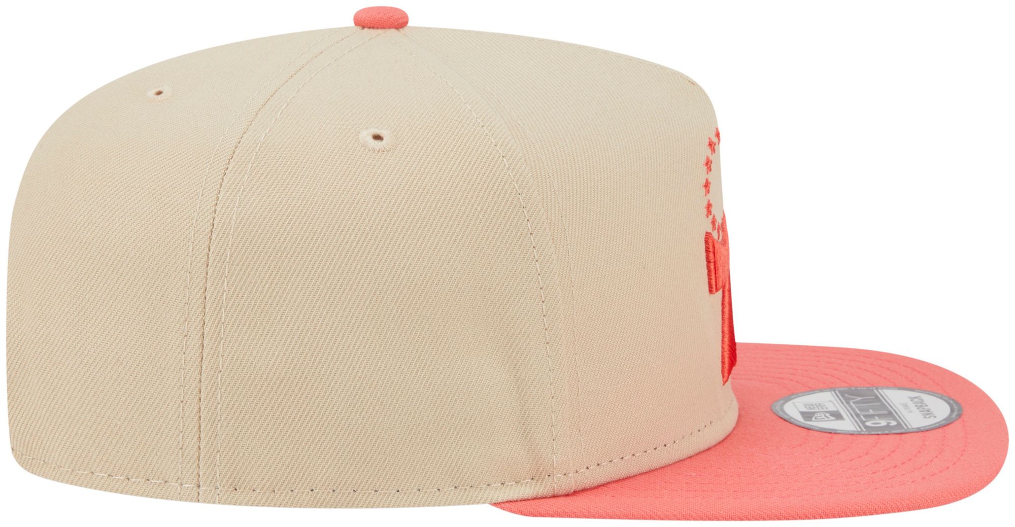 New Era Adult Philadelphia 76ers Tan Two Tone 9Fifty A-Frame Adjustable Hat product image