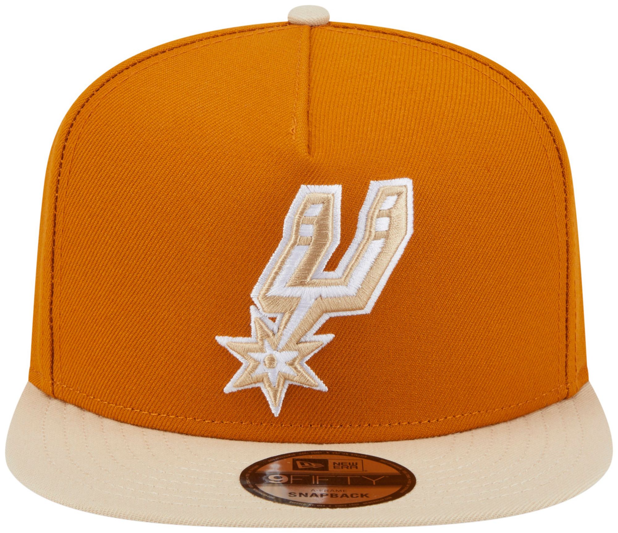 New Era Adult San Antonio Spurs Brown Two Tone 9Fifty A-Frame Adjustable Hat product image