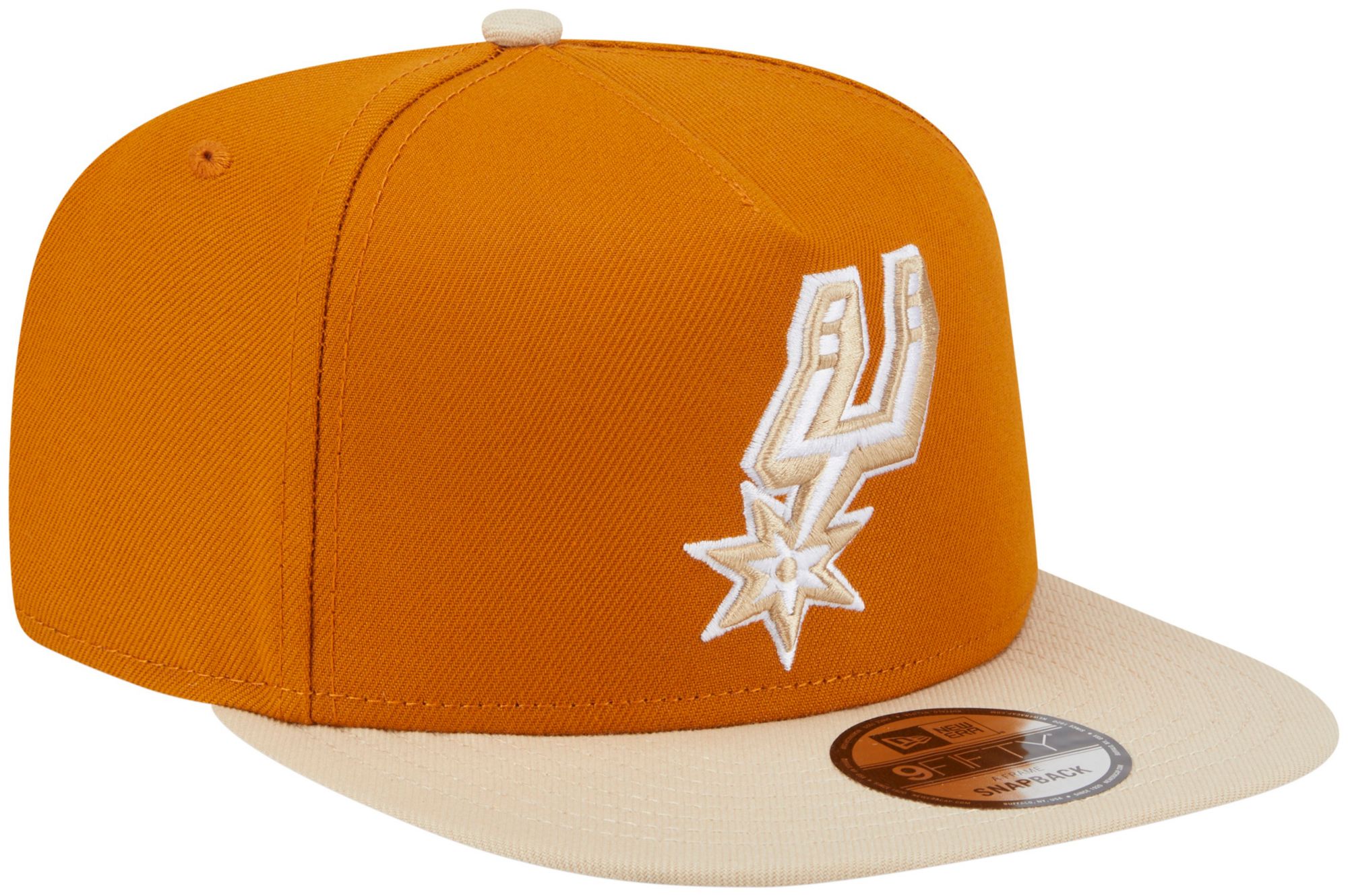 New Era Adult San Antonio Spurs Brown Two Tone 9Fifty A-Frame Adjustable Hat product image