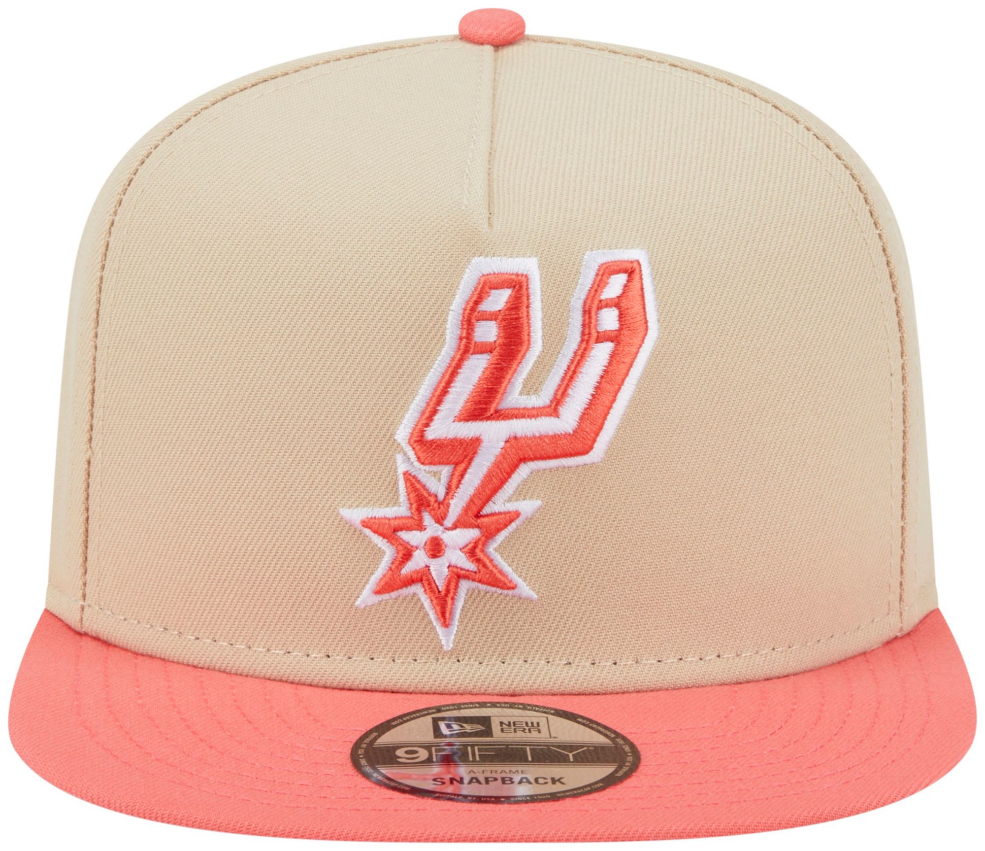 New Era Adult San Antonio Spurs Tan Two Tone 9Fifty A-Frame Adjustable Hat product image
