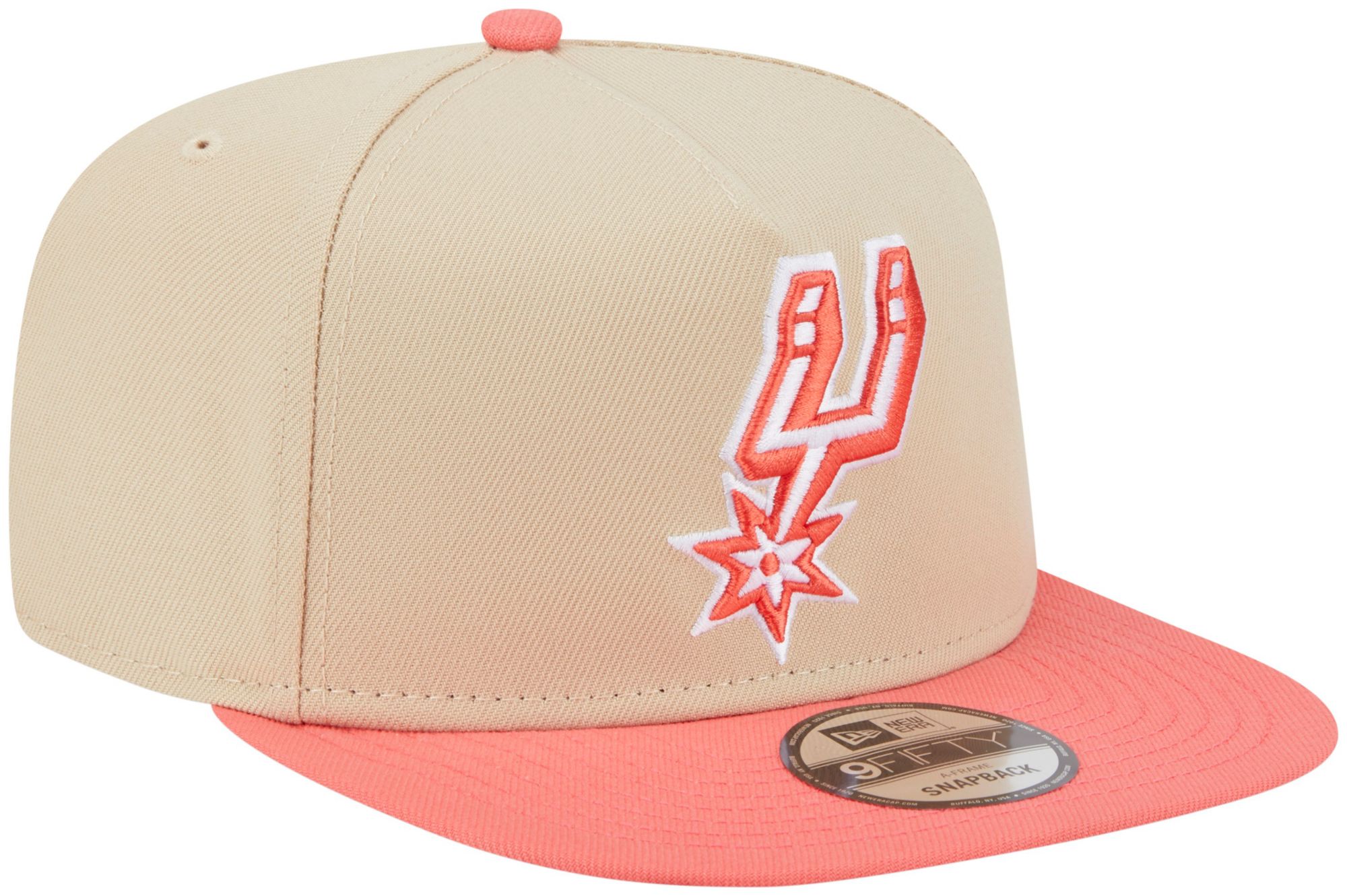 New Era Adult San Antonio Spurs Tan Two Tone 9Fifty A-Frame Adjustable Hat product image