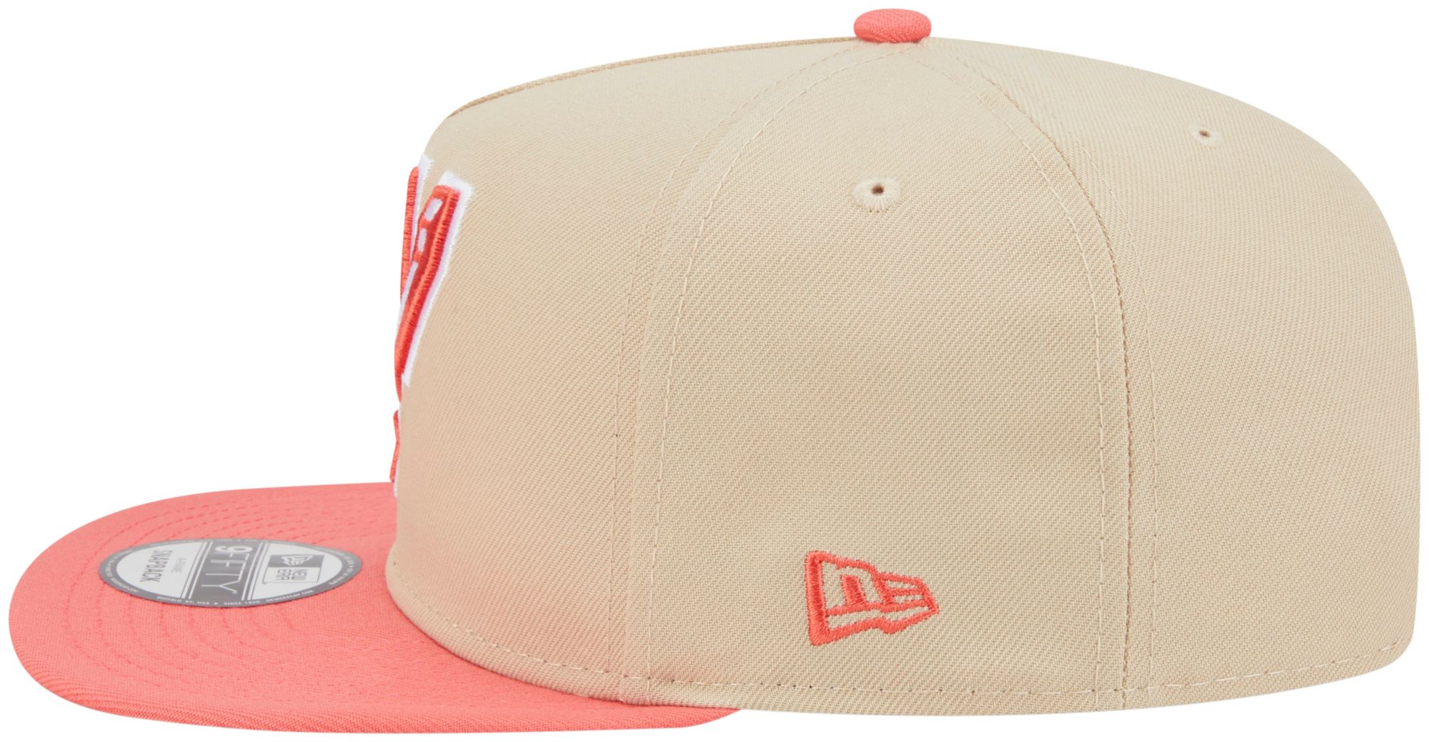 New Era Adult San Antonio Spurs Tan Two Tone 9Fifty A-Frame Adjustable Hat product image