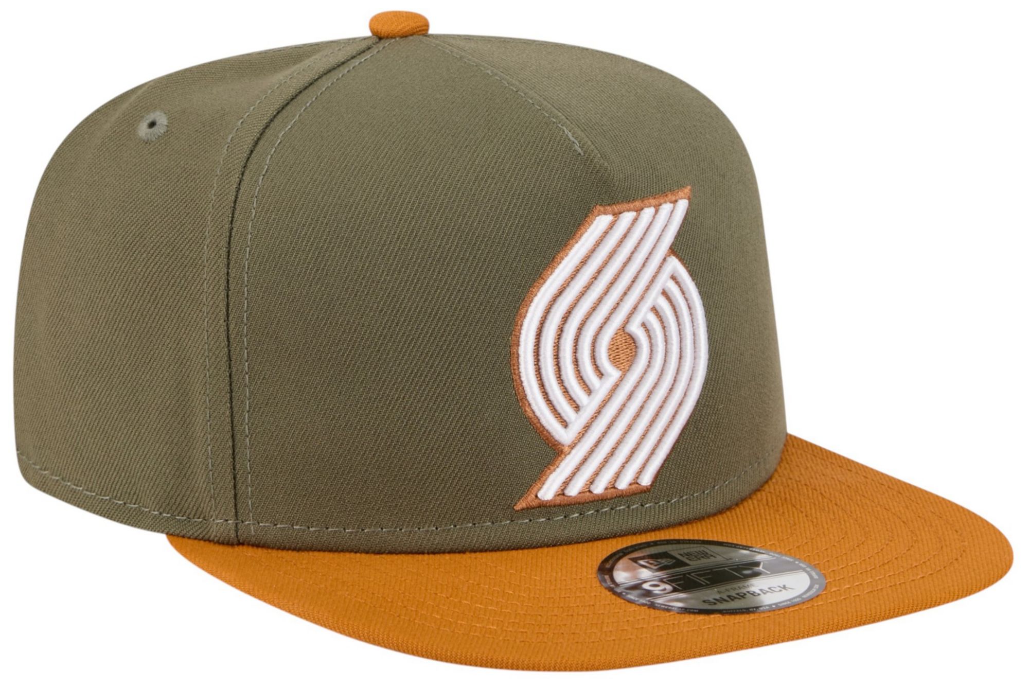 New Era Adult Portland Trail Blazers Green Two Tone 9Fifty A-Frame Adjustable Hat product image