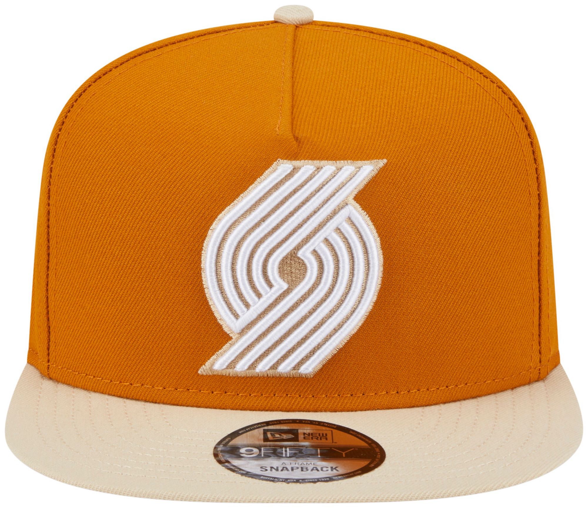 New Era Adult Portland Trail Blazers Brown Two Tone 9Fifty A-Frame Adjustable Hat product image