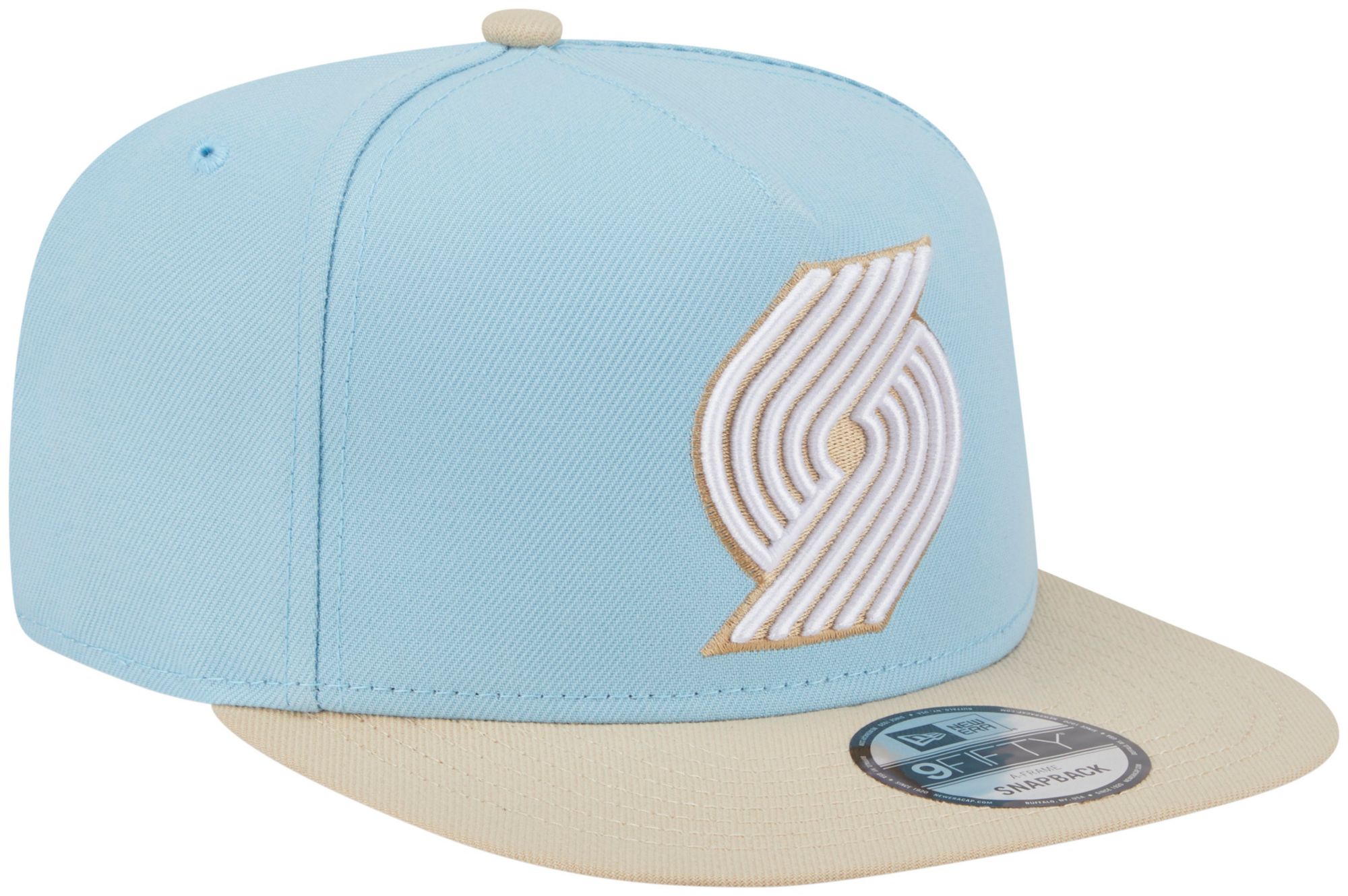 New Era Adult Portland Trail Blazers Blue Two Tone 9Fifty A-Frame Adjustable Hat product image
