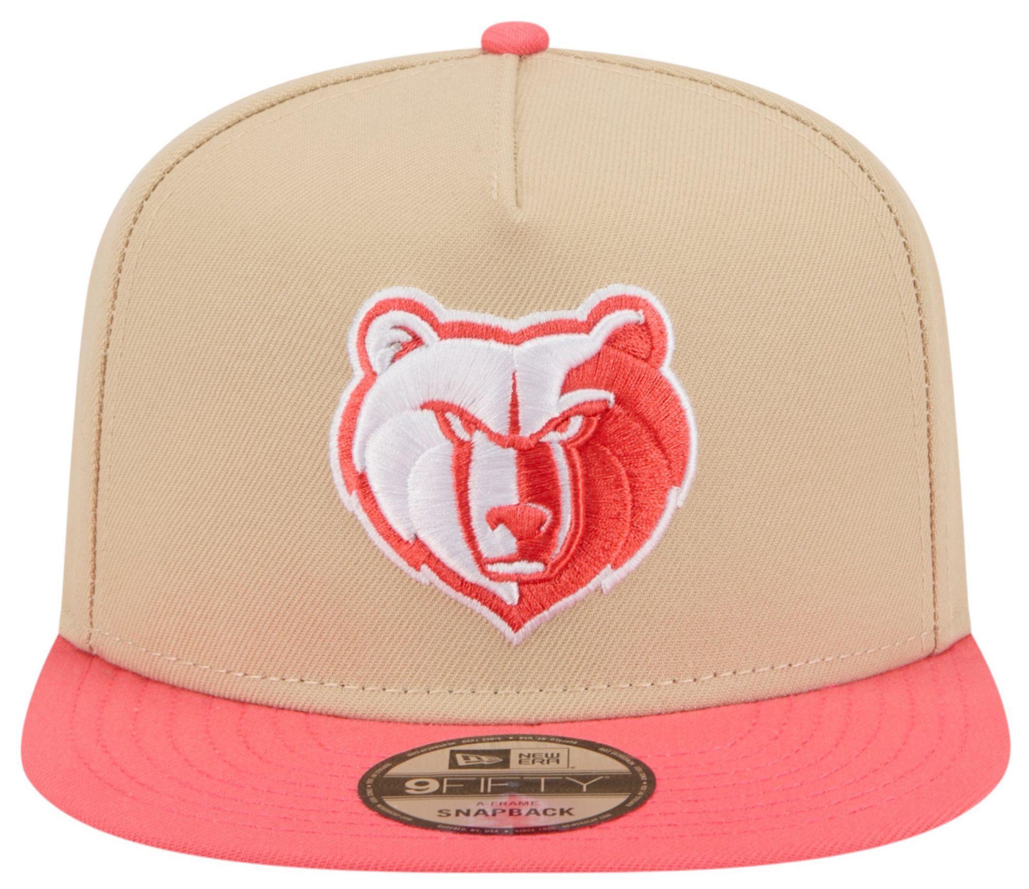 New Era Adult Memphis Grizzlies Tan Two Tone 9Fifty A-Frame Adjustable Hat product image