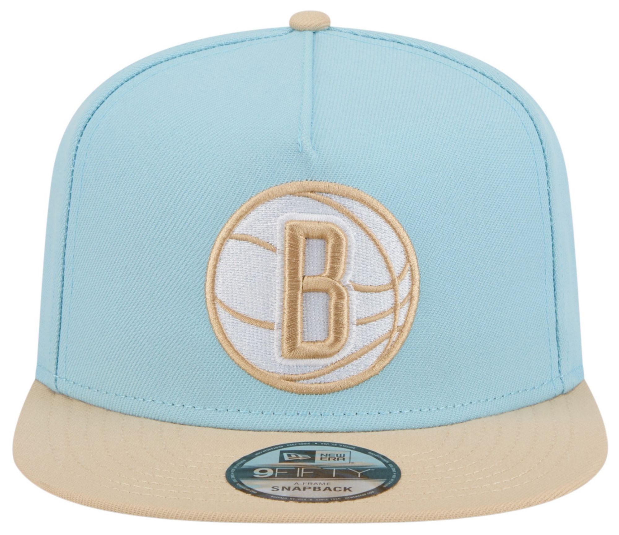 New Era Adult Brooklyn Nets Blue Two Tone 9Fifty A-Frame Adjustable Hat product image