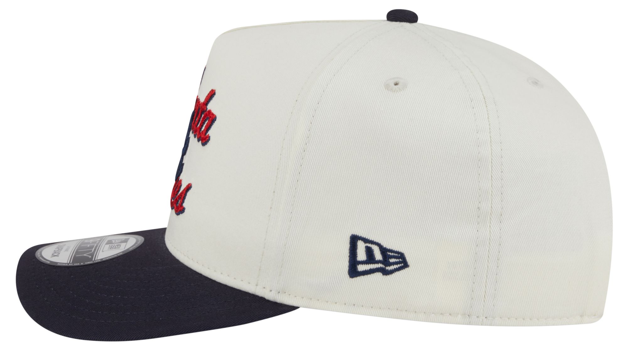 New Era Adult Atlanta Braves White Chainstitch 9Fifty A-Frame Adjustable Hat product image