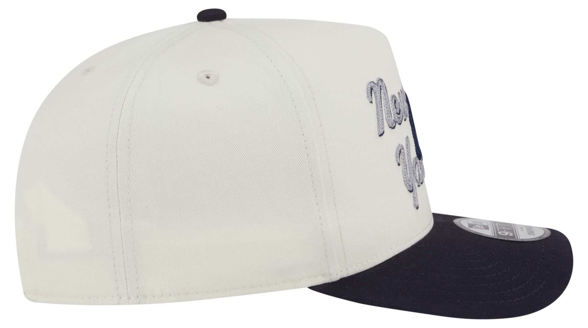 New Era Adult New York Yankees White Chainstitch 9Fifty A-Frame Adjustable Hat product image