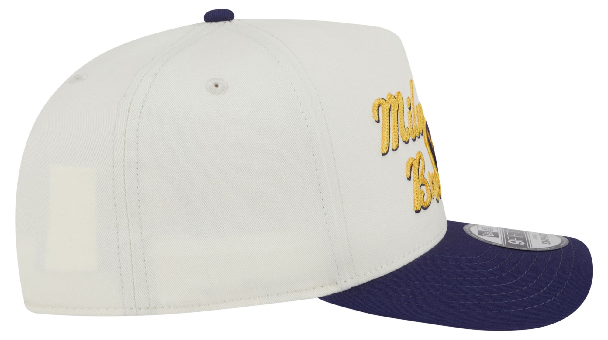 New Era Adult Milwaukee Brewers White Chainstitch 9Fifty A-Frame Adjustable Hat product image