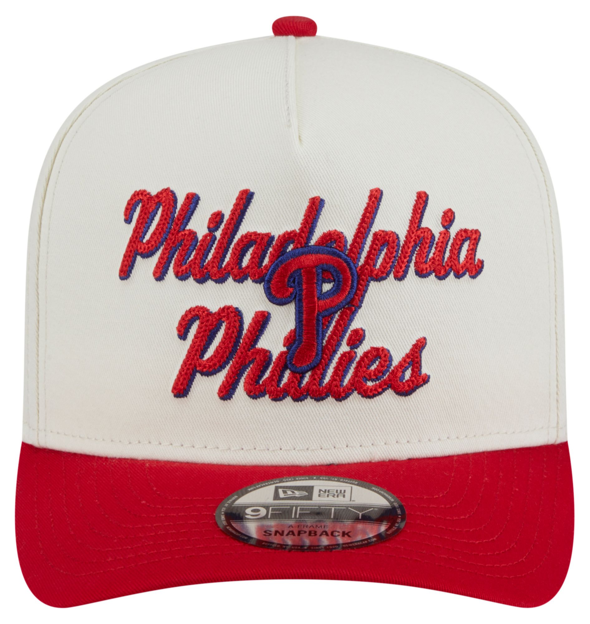 New Era Adult Philadelphia Phillies White Chainstitch 9Fifty A-Frame Adjustable Hat product image