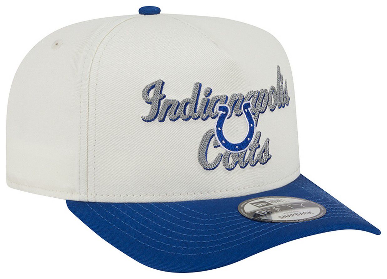 New Era Adult Indianapolis Colts Chain Stitch Navy 9fifty Adjustable Hat product image