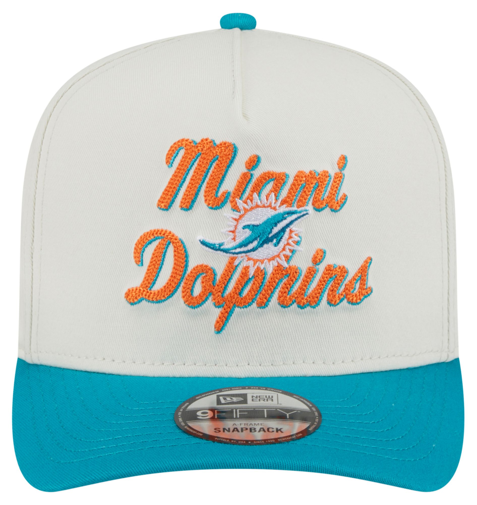 New Era Adult Miami Dolphins Chain Stitch Aqua 9fifty Adjustable Hat product image